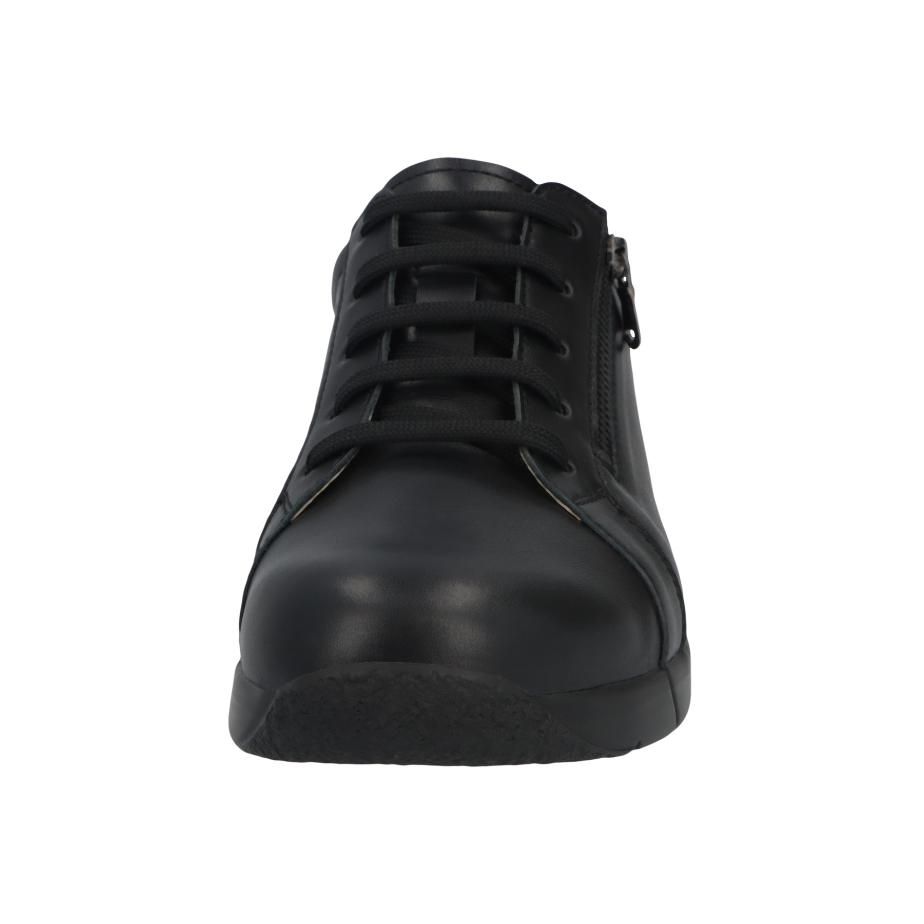 schwarze halbschuh vorderansicht