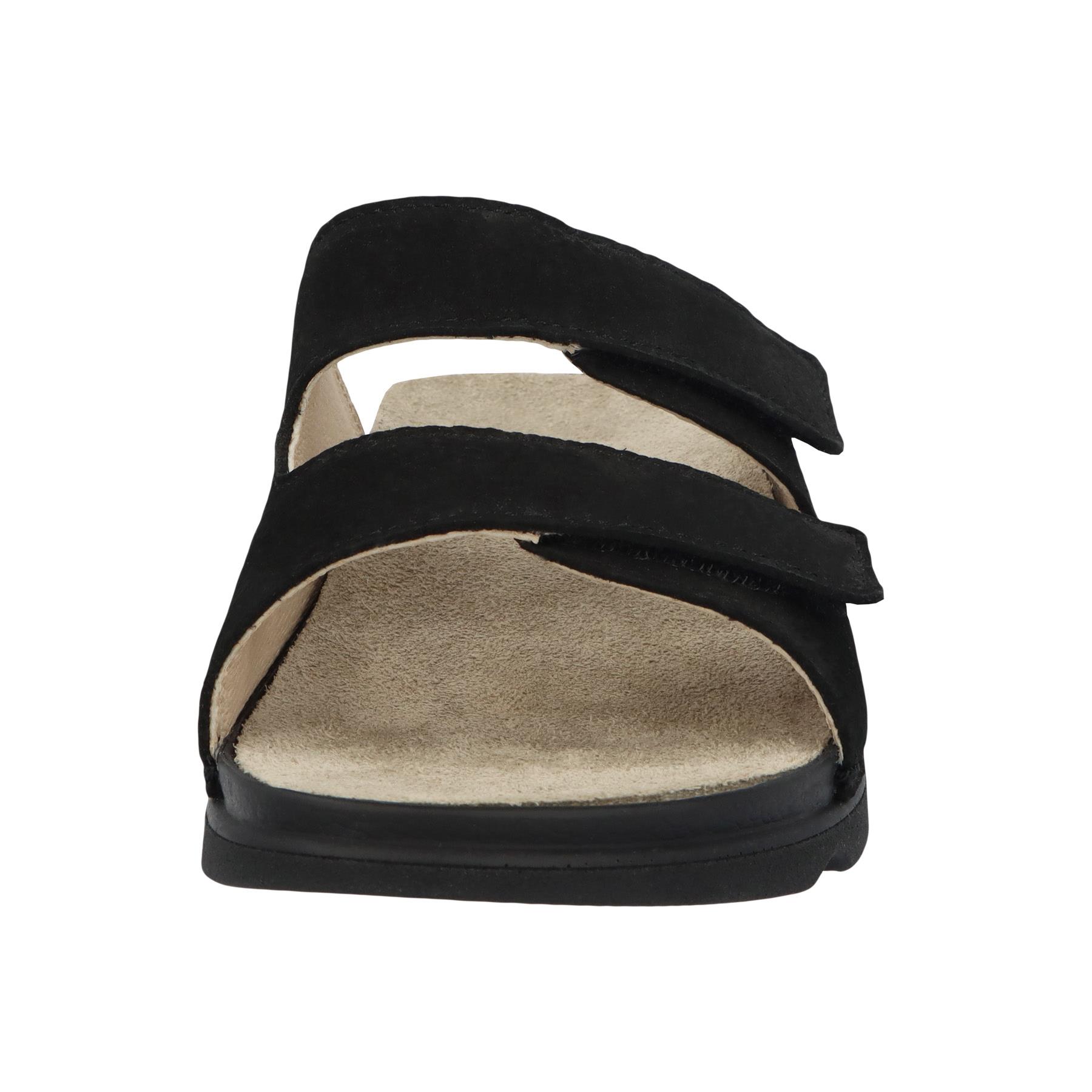 schwarze pantolette vorderansicht