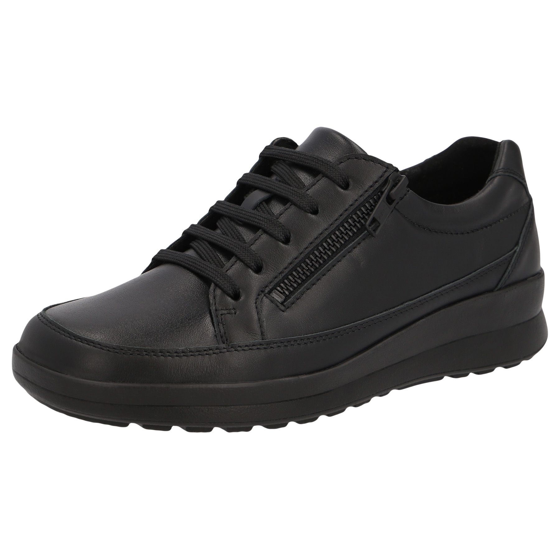 schwarze halbschuh 3-4 ansicht