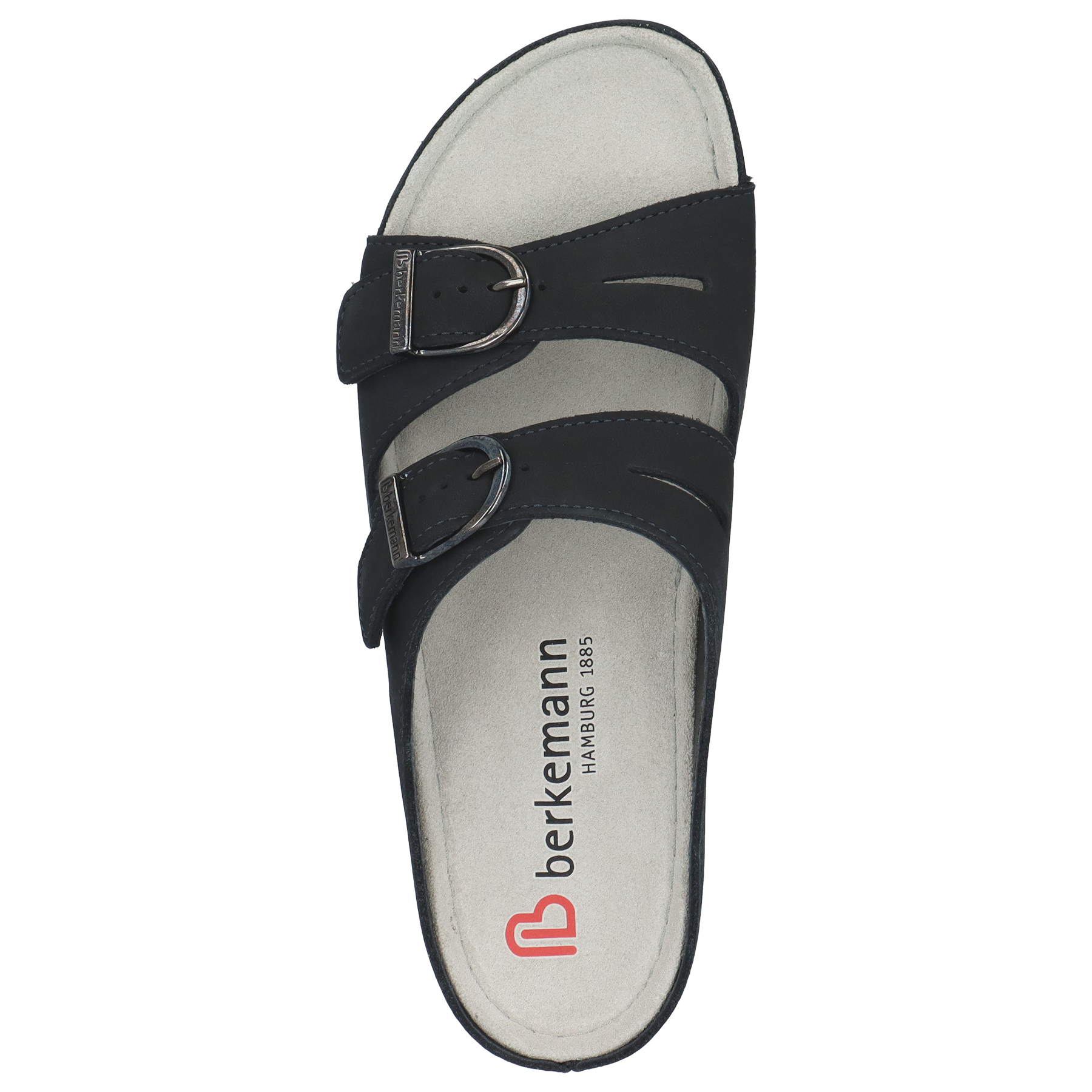 blaue pantolette draufsicht