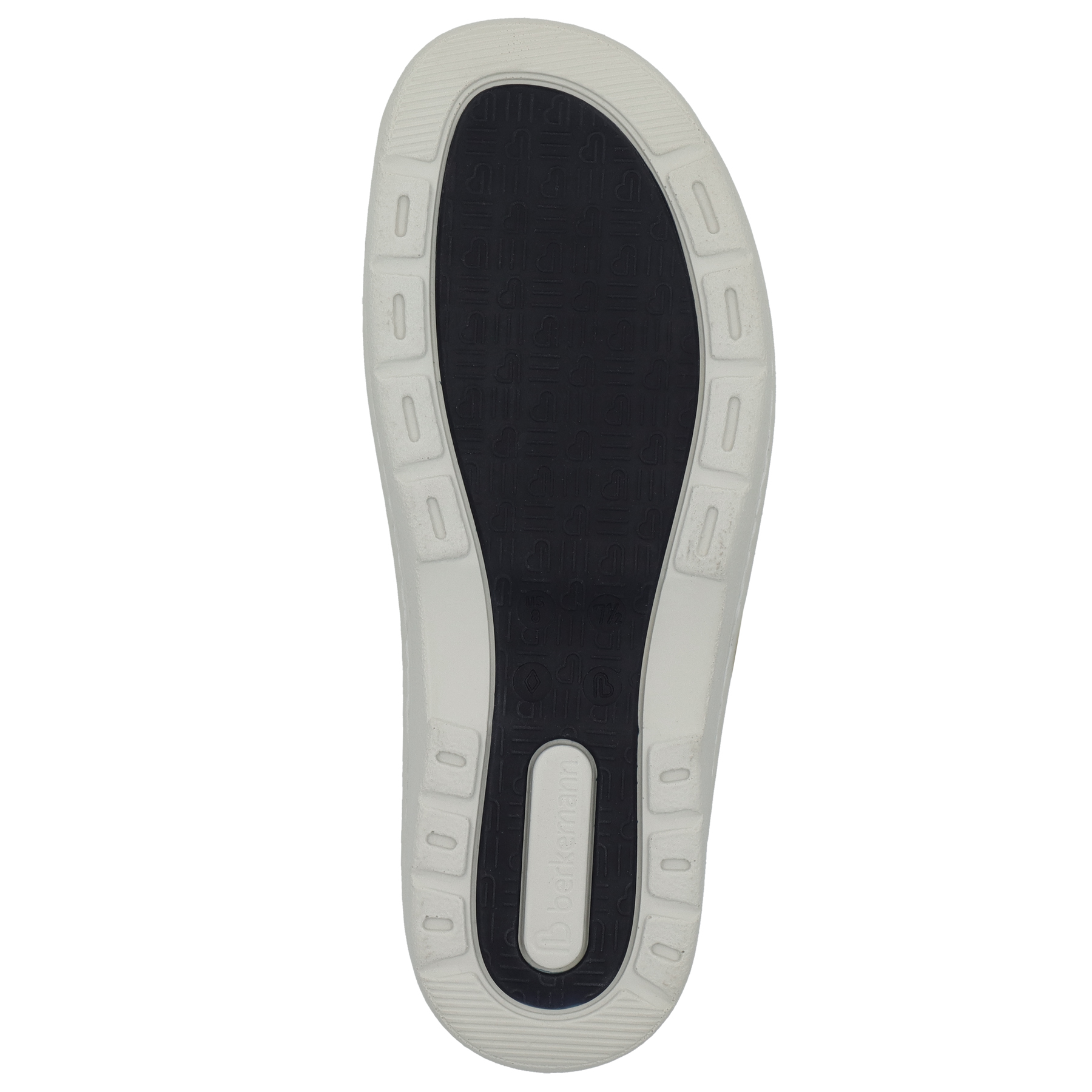 weiße halbschuh sohlenansicht