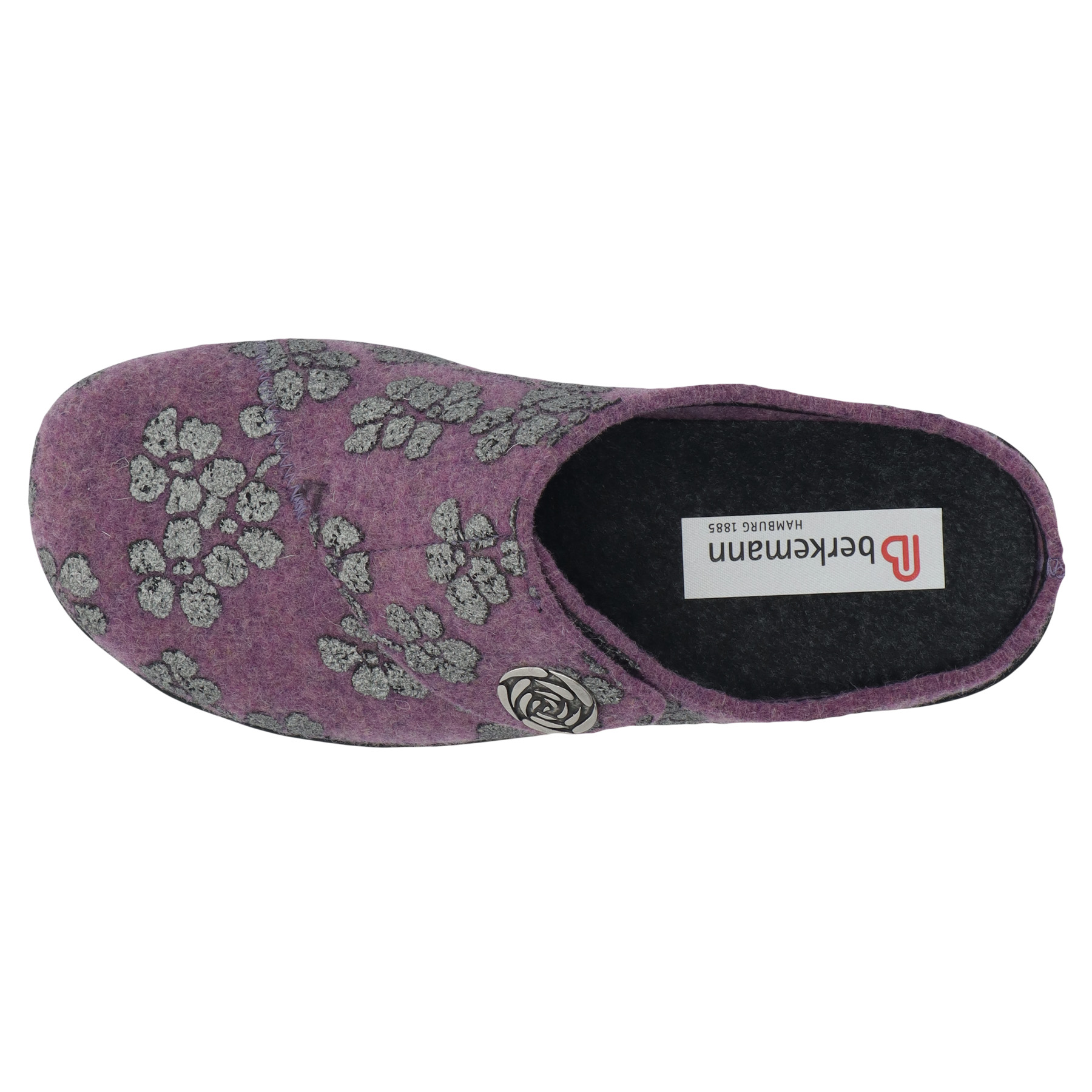 rote hausschuhe draufsicht