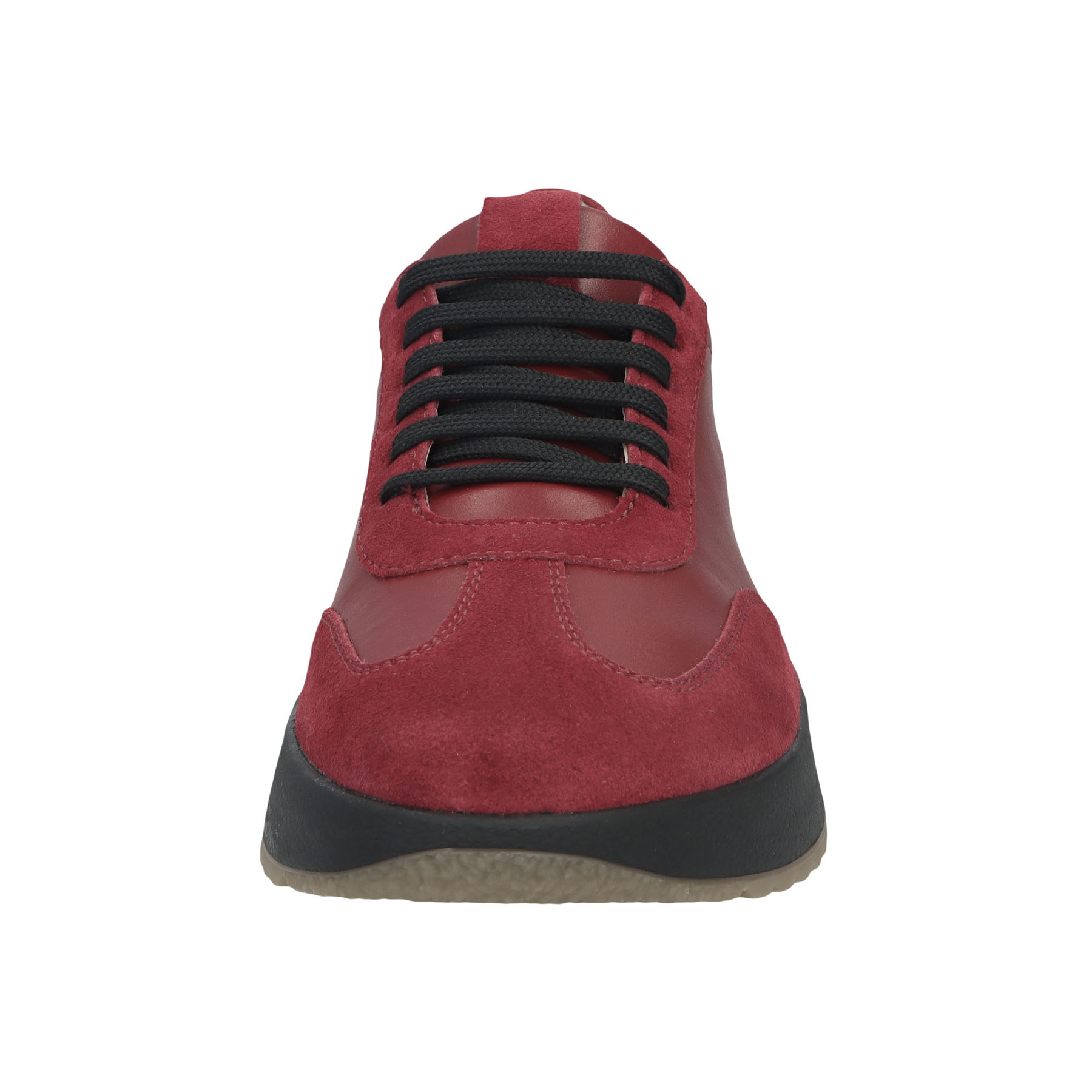 rote halbschuh vorderansicht