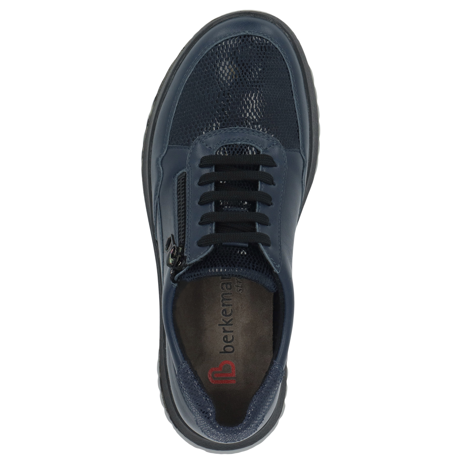 blaue halbschuh draufsicht