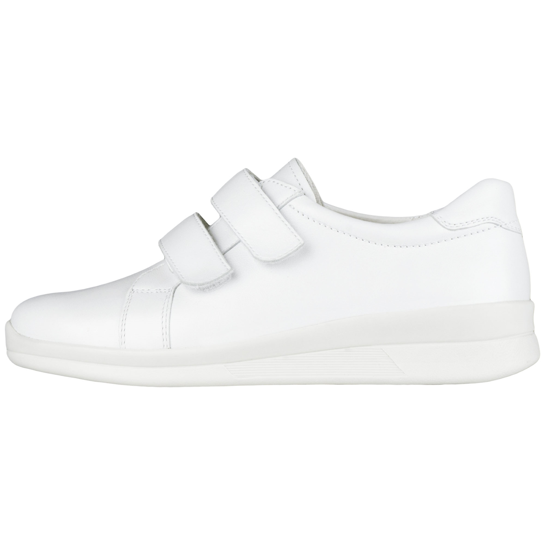 weiße halbschuh seitenansicht links