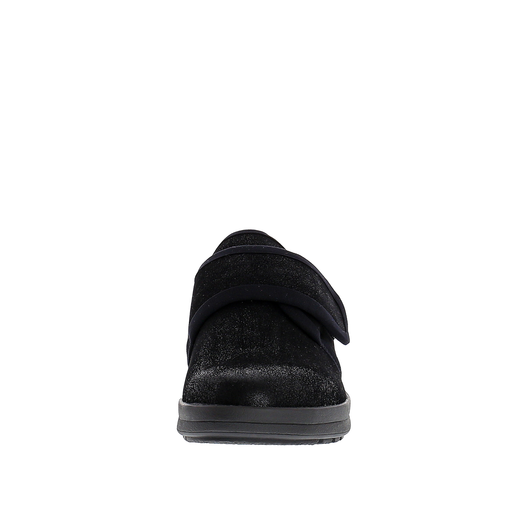 schwarze halbschuh vorderansicht