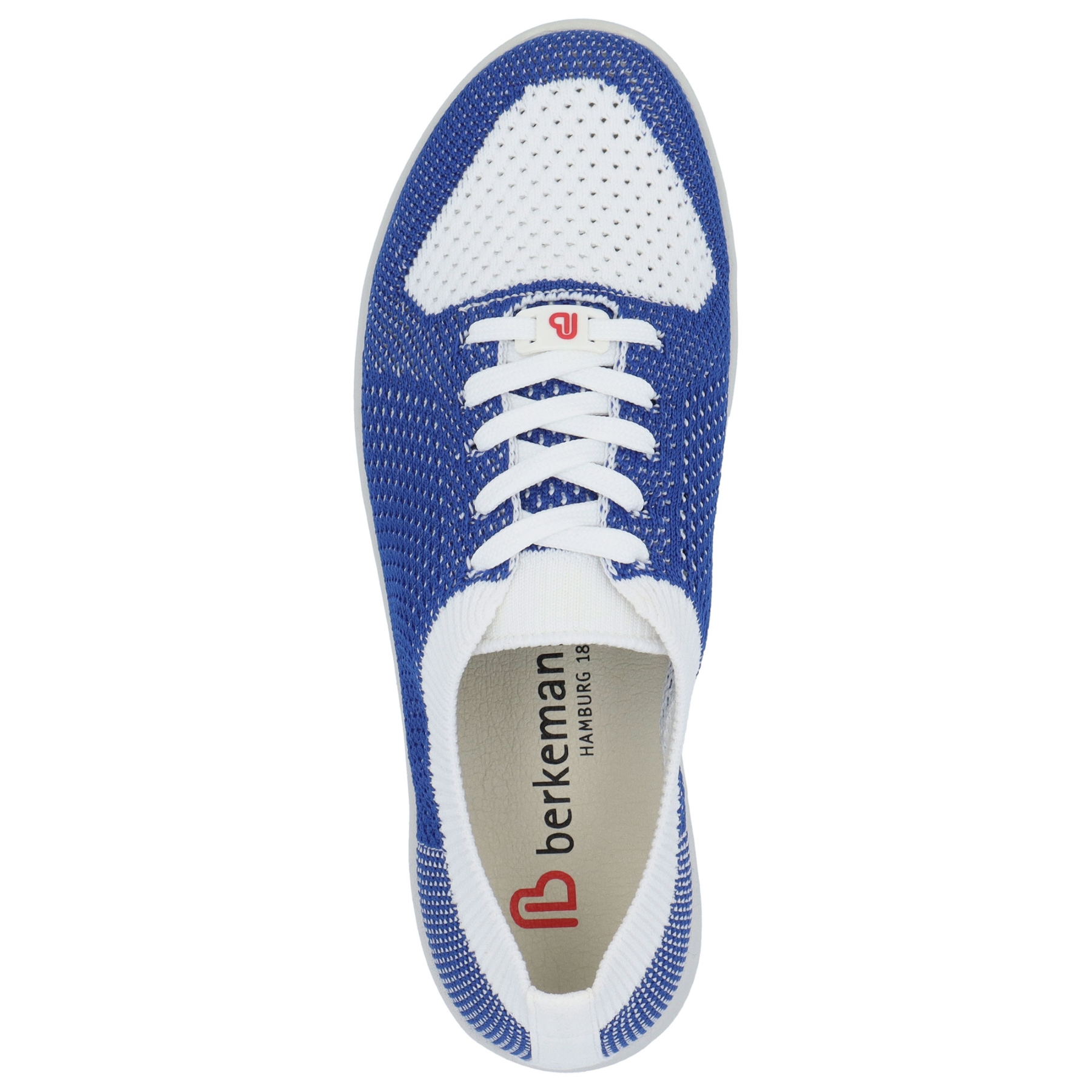 blaue sneaker draufsicht