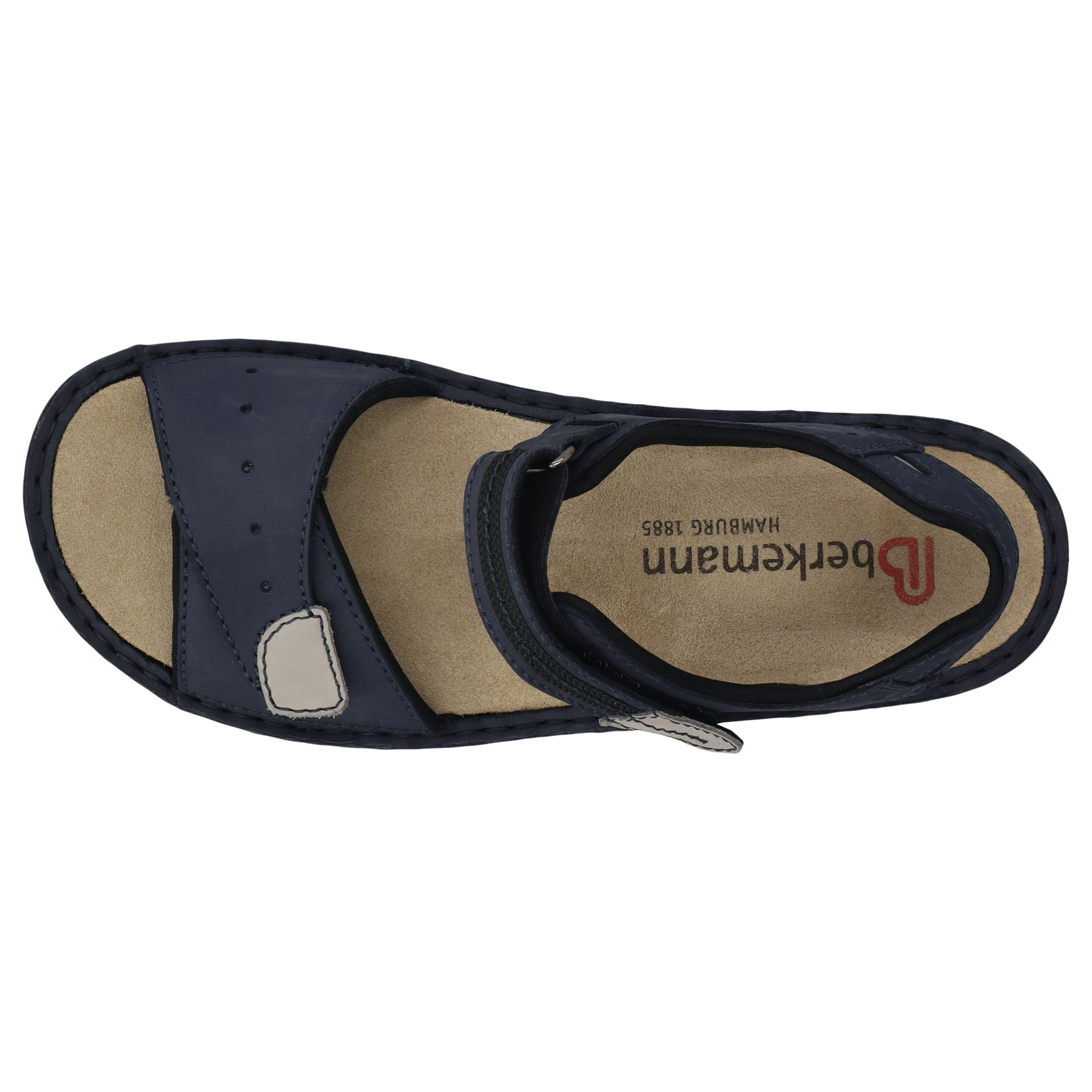 blaue sandale draufsicht