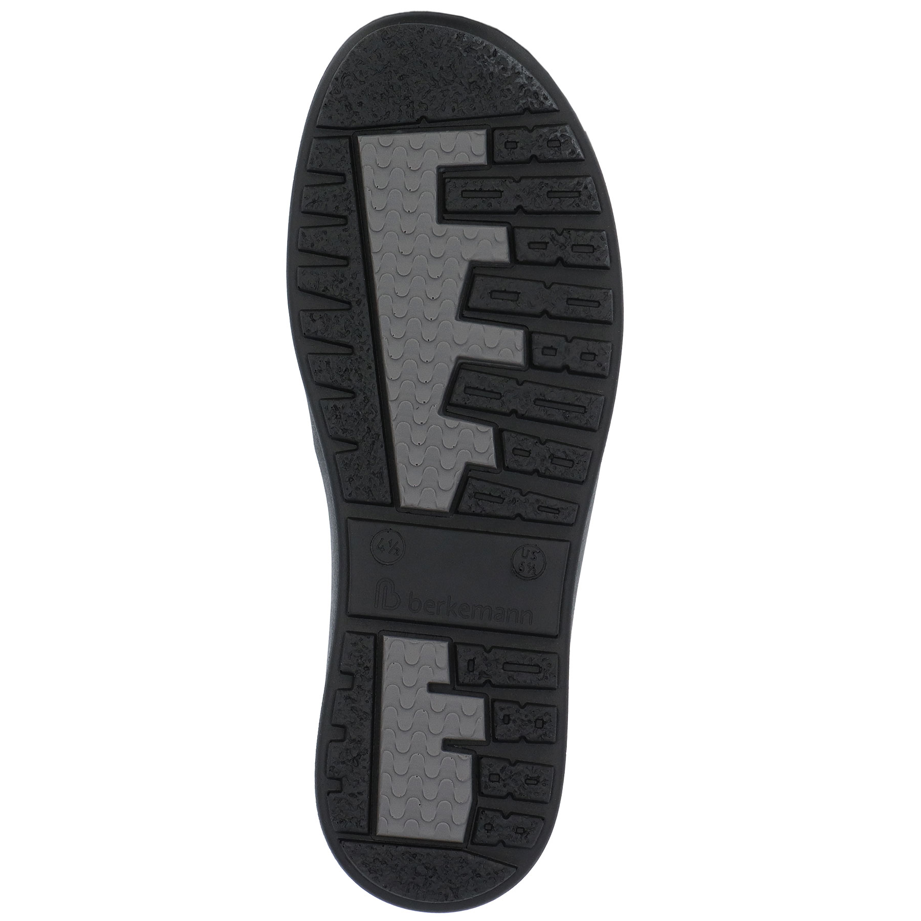 schwarze halbschuh sohlenansicht