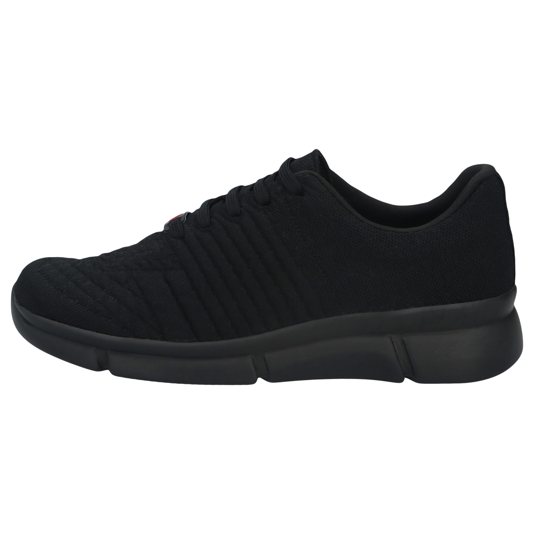 schwarze sneaker seitenansicht links