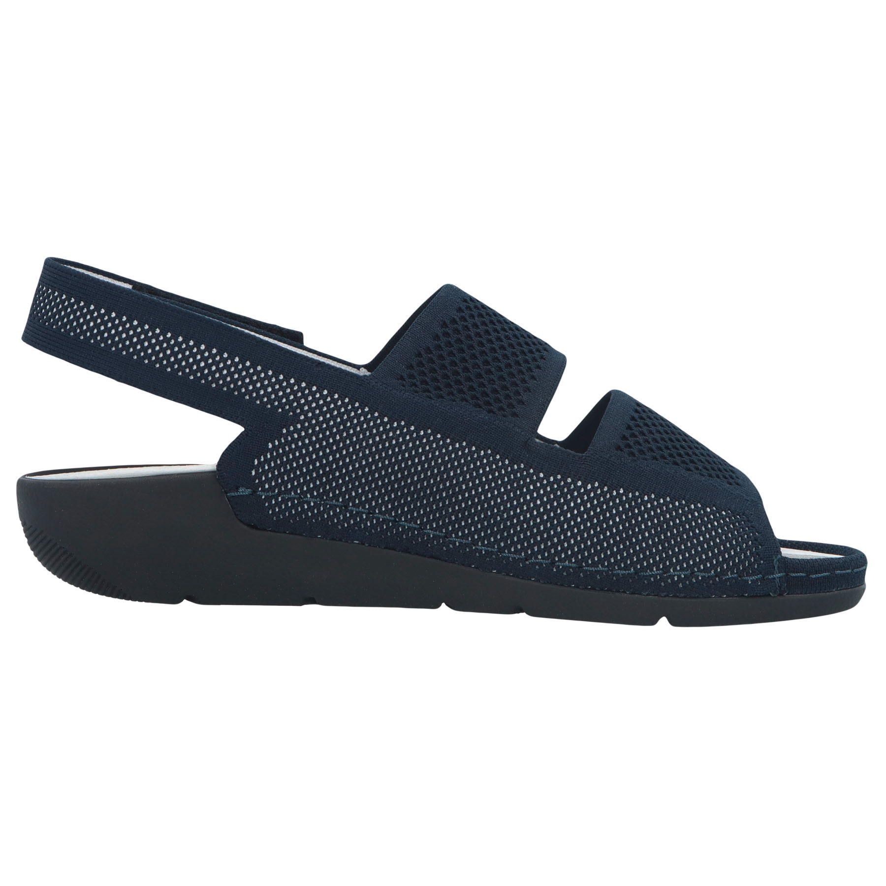 blaue sandale seitenansicht rechts