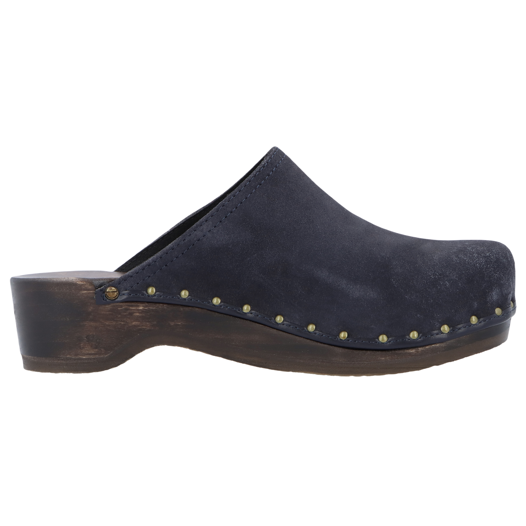 blaue holzschuhe seitenansicht rechts