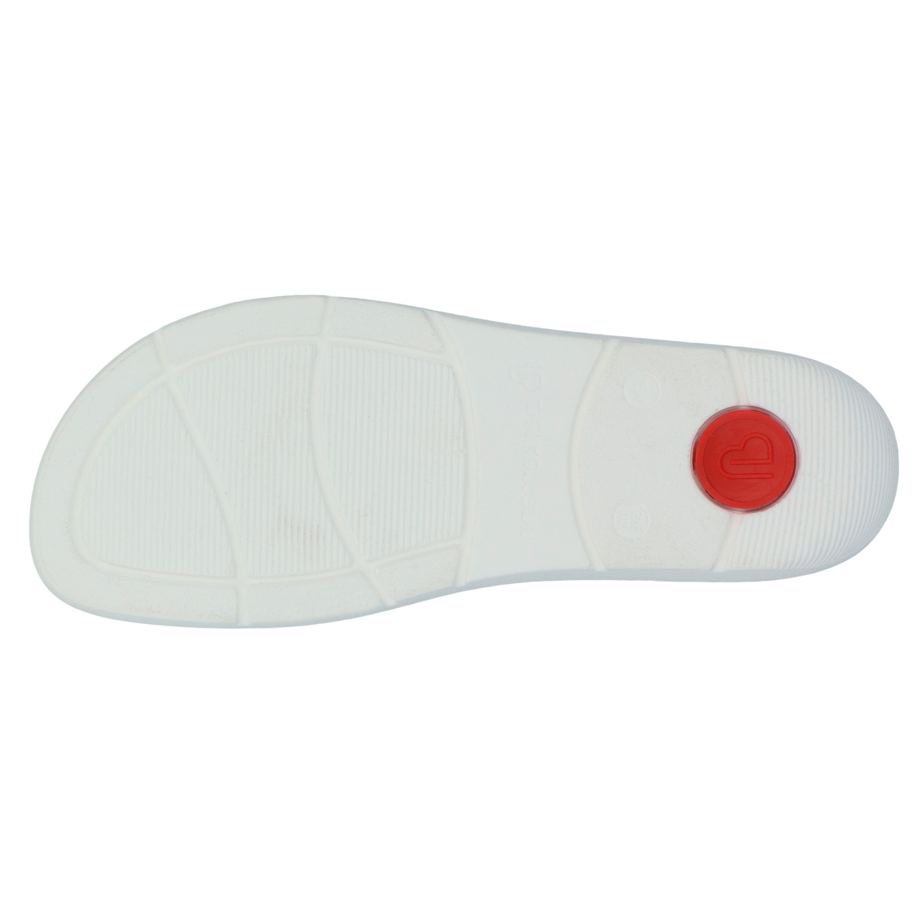 blaue pantolette sohlenansicht