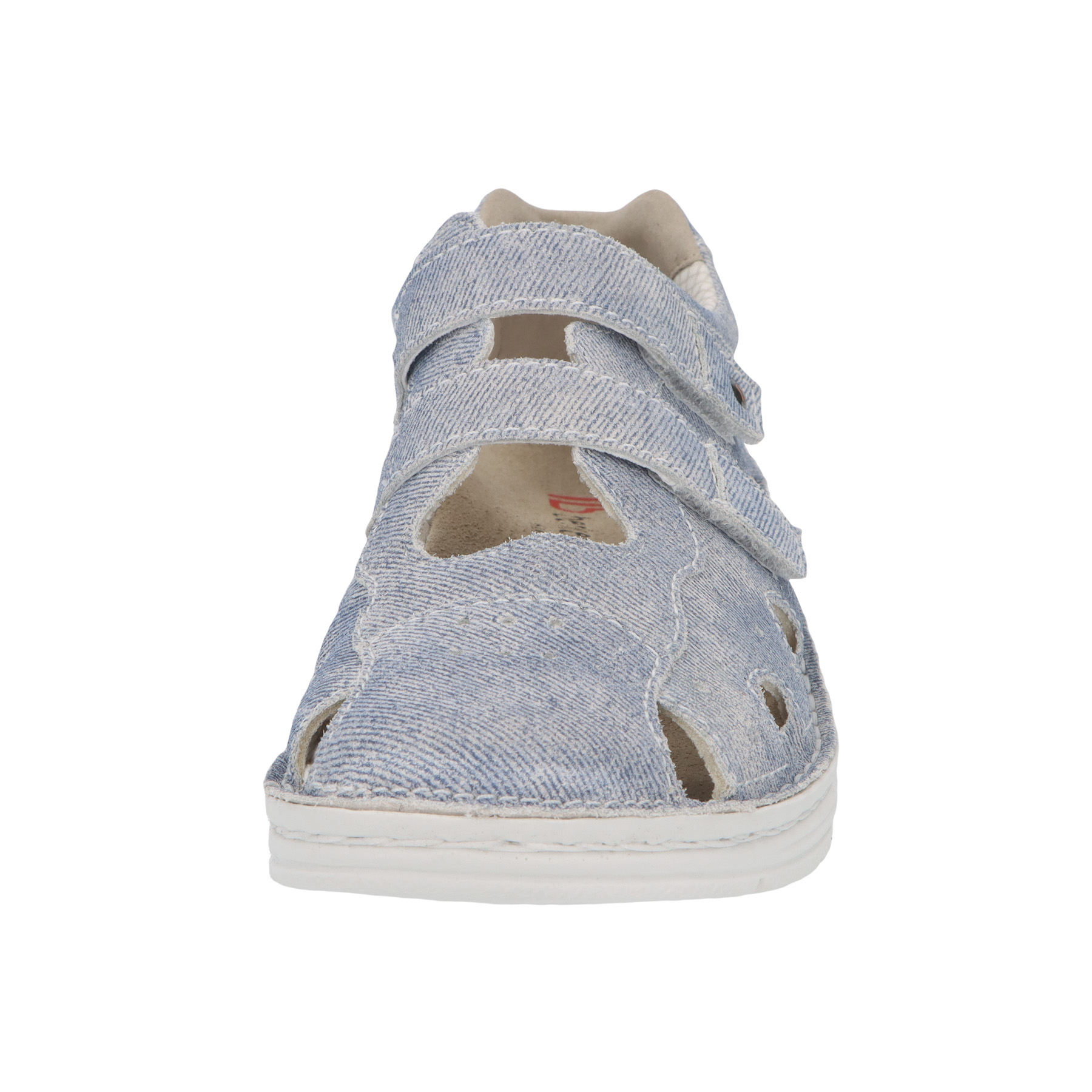 blaue halbschuh vorderansicht