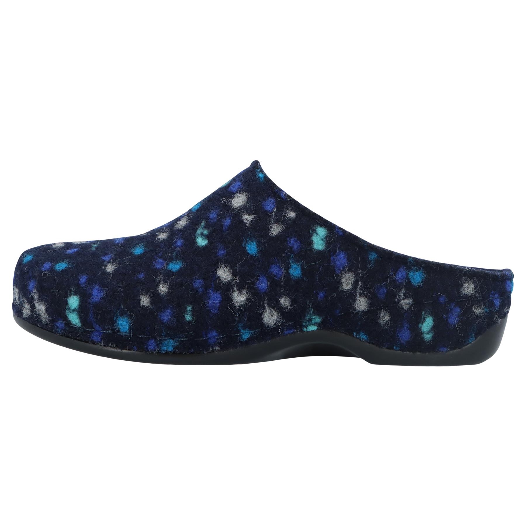 mehrfarbige hausschuhe seitenansicht links