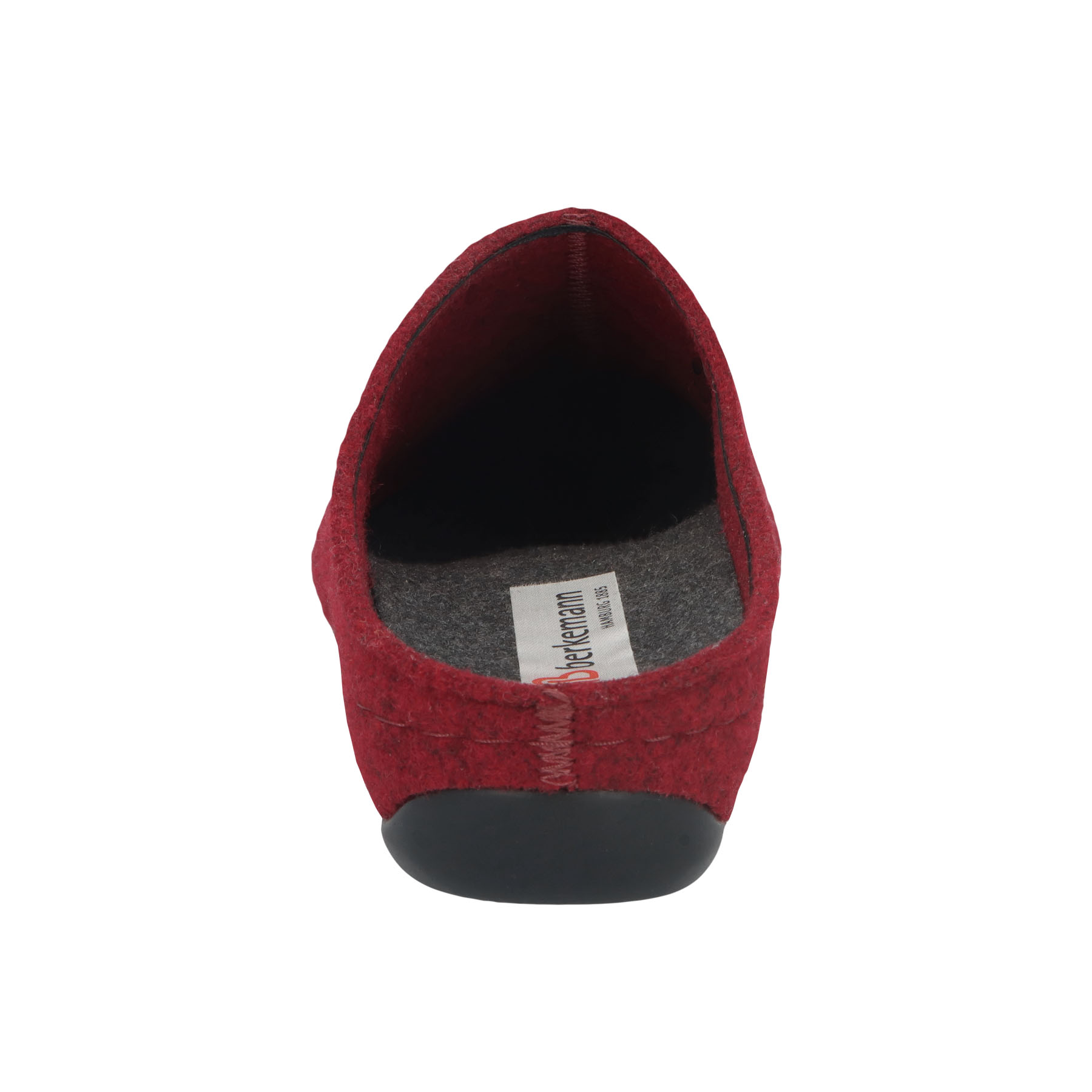 rote hausschuhe hinteransicht