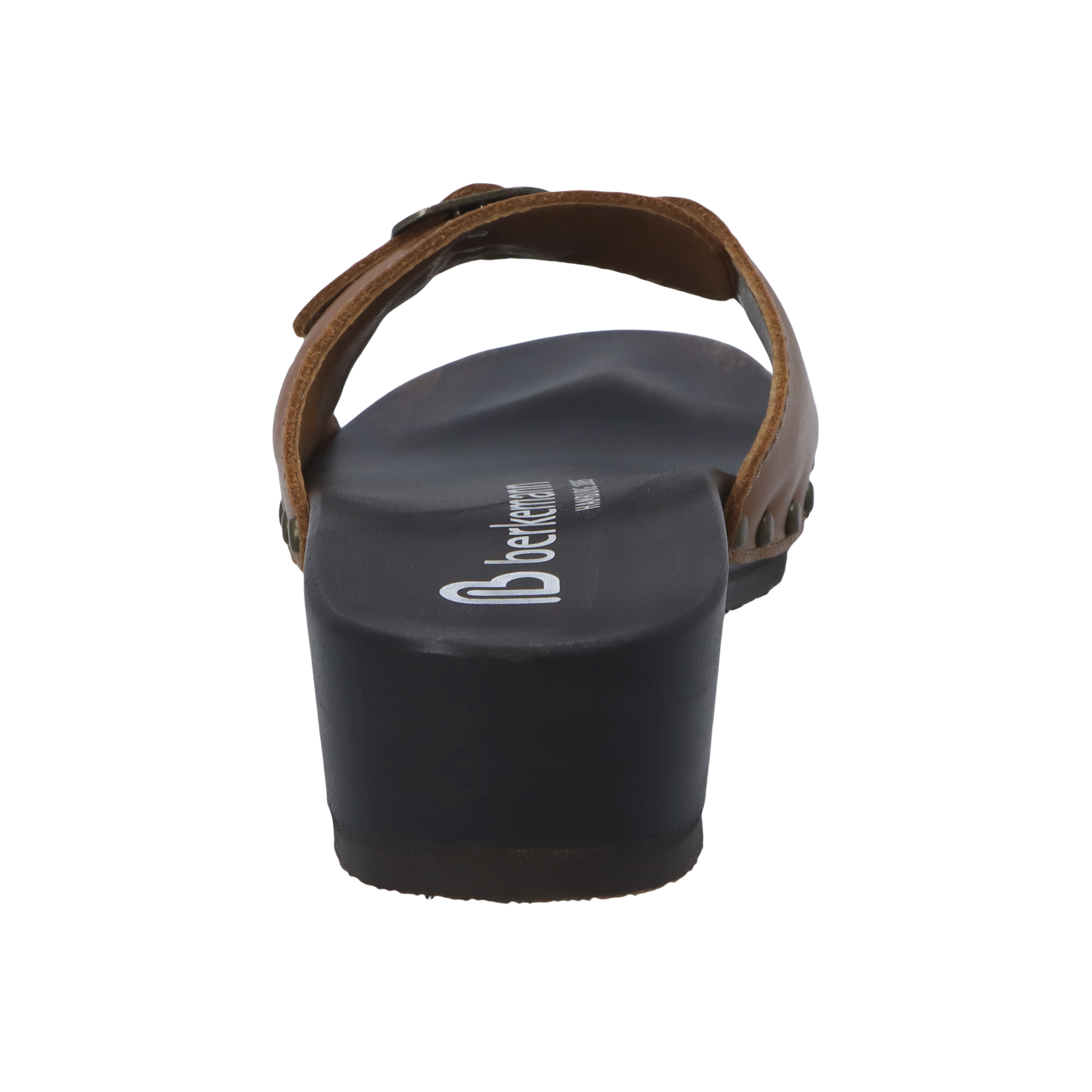 braune holzschuhe hinteransicht