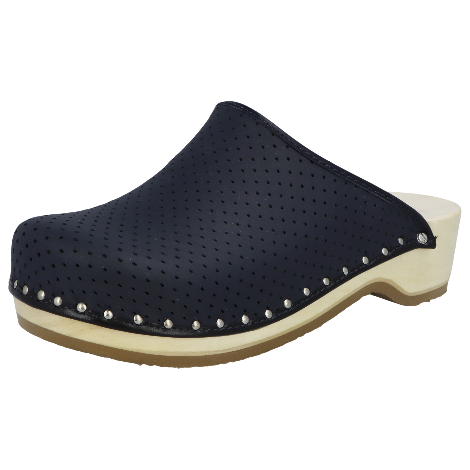 blaue holzschuhe 3-4 ansicht