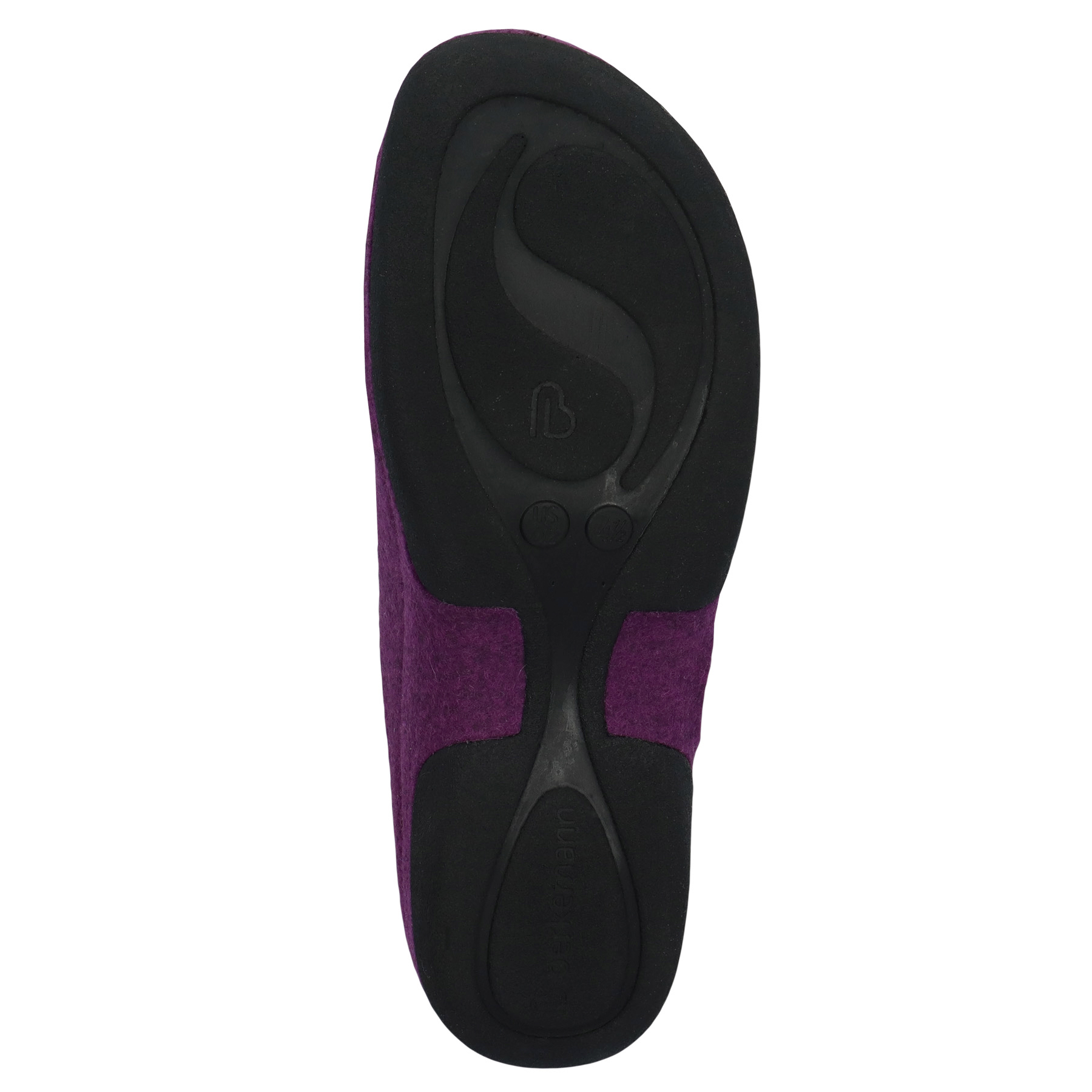 blaue hausschuhe sohlenansicht