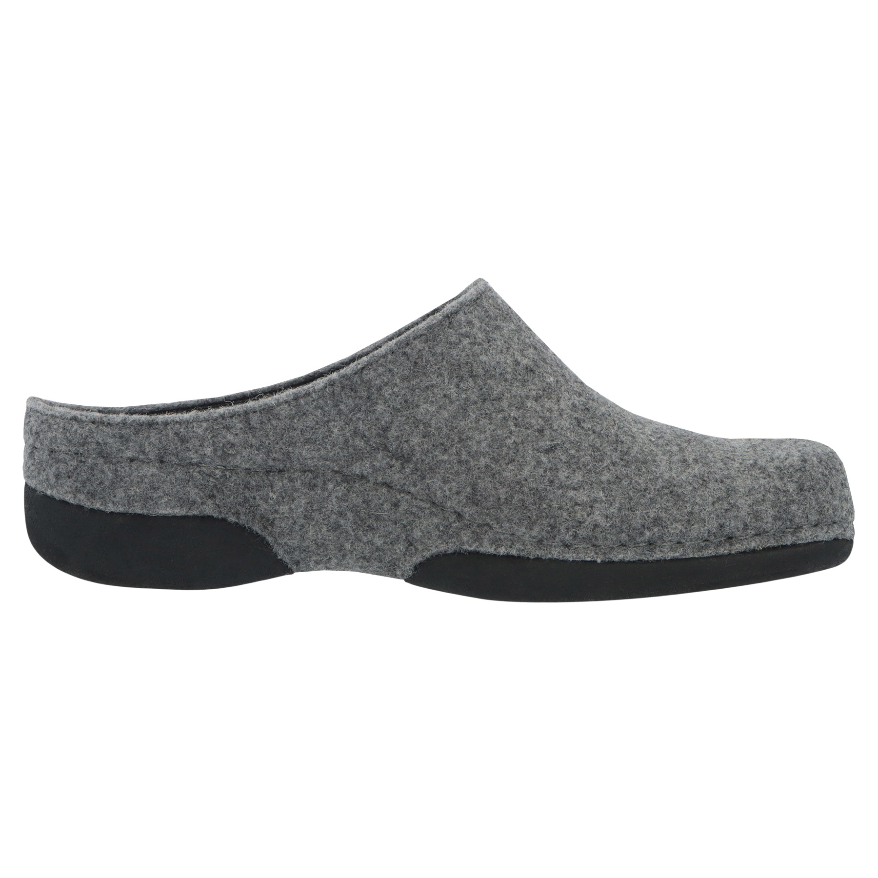 graue hausschuhe seitenansicht rechts