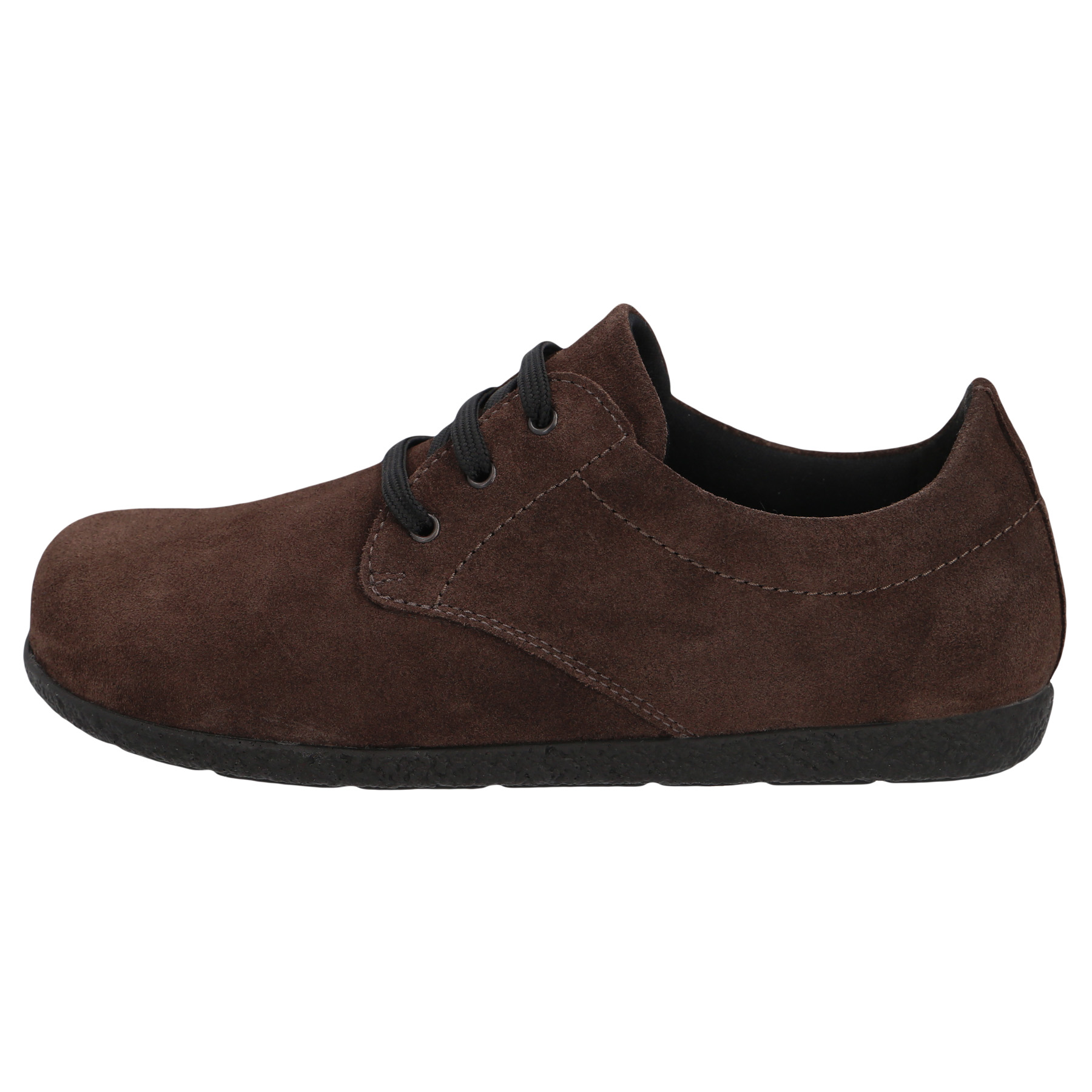 braune halbschuh seitenansicht links
