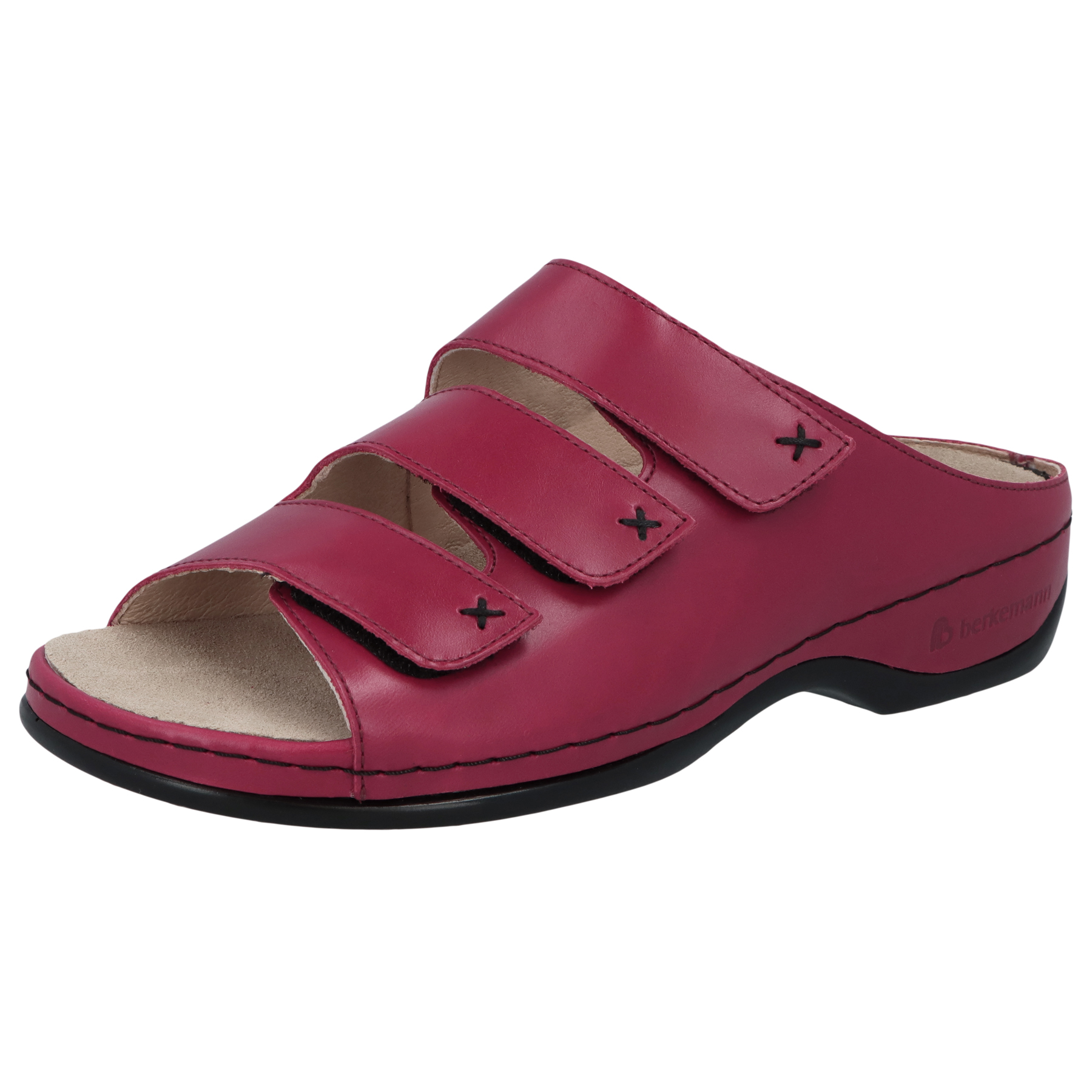 rote pantolette 3-4 ansicht