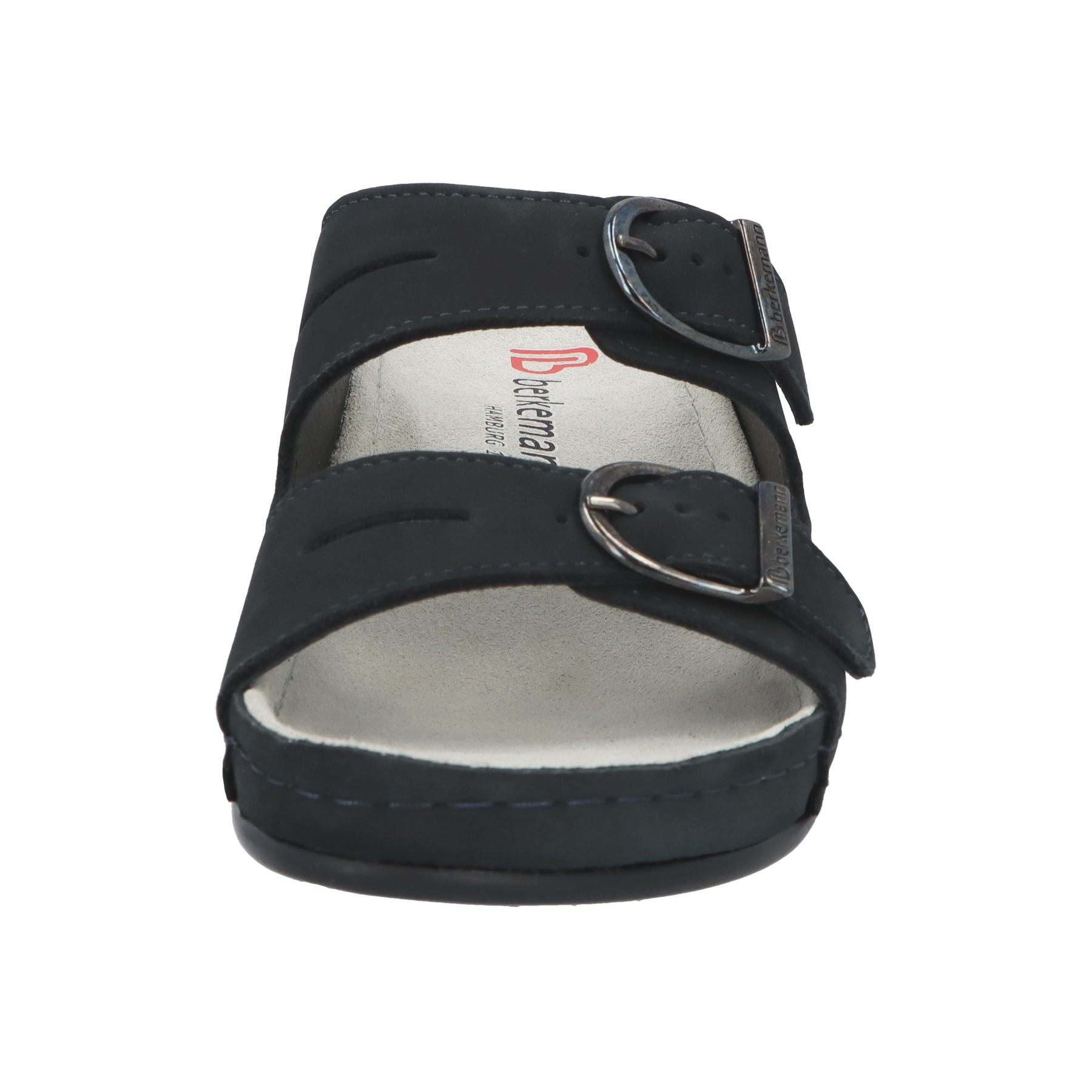 blaue pantolette vorderansicht