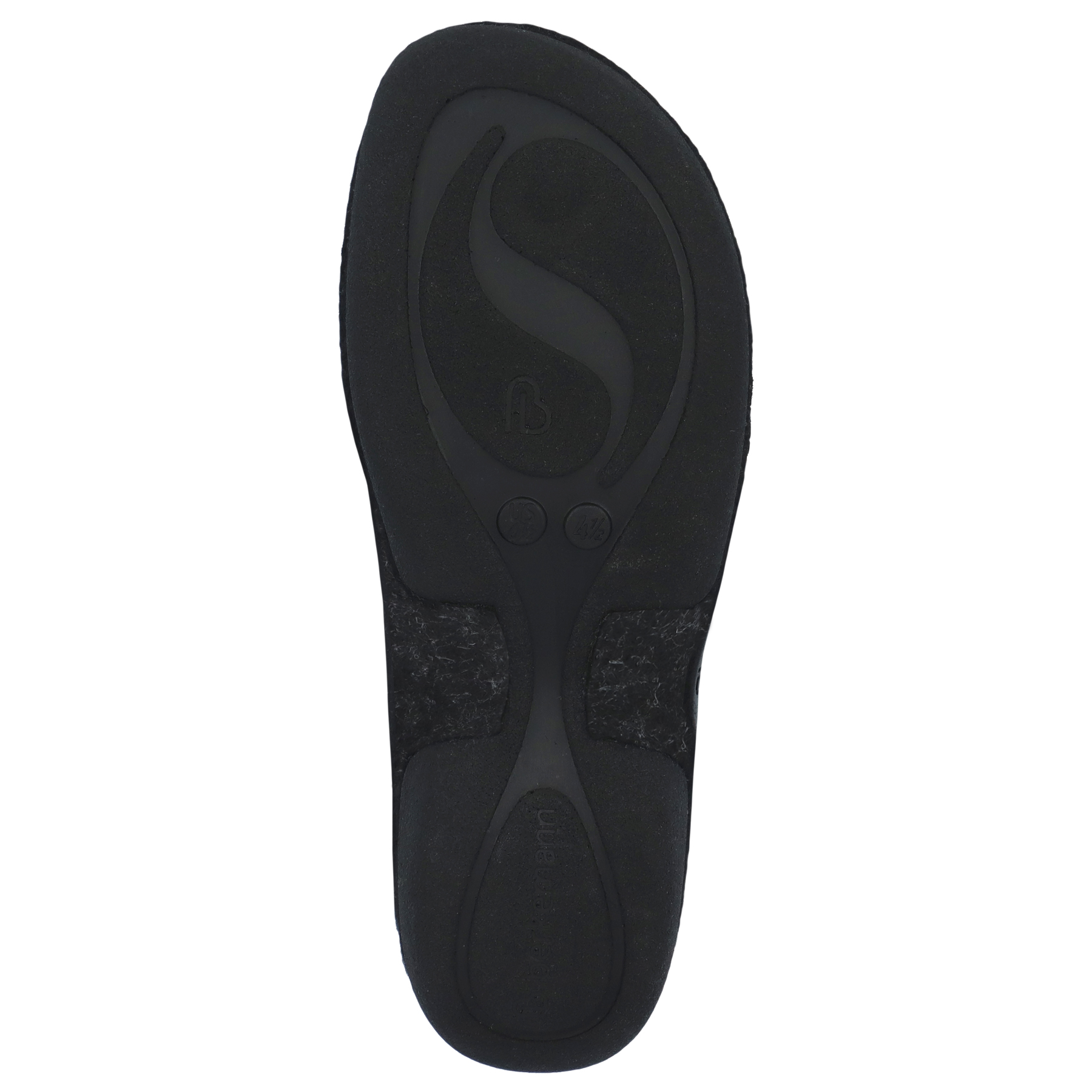 graue hausschuhe sohlenansicht