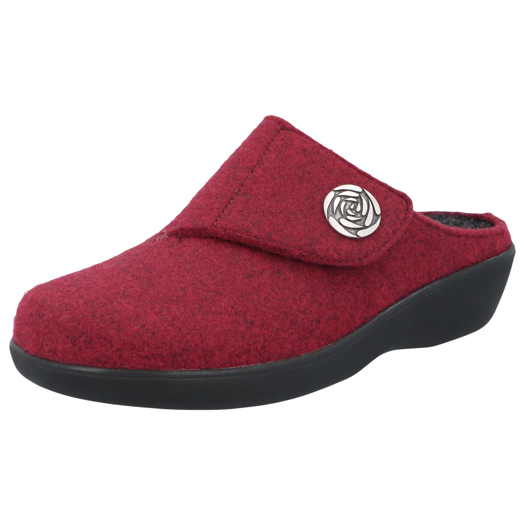 rote hausschuhe 3-4 ansicht