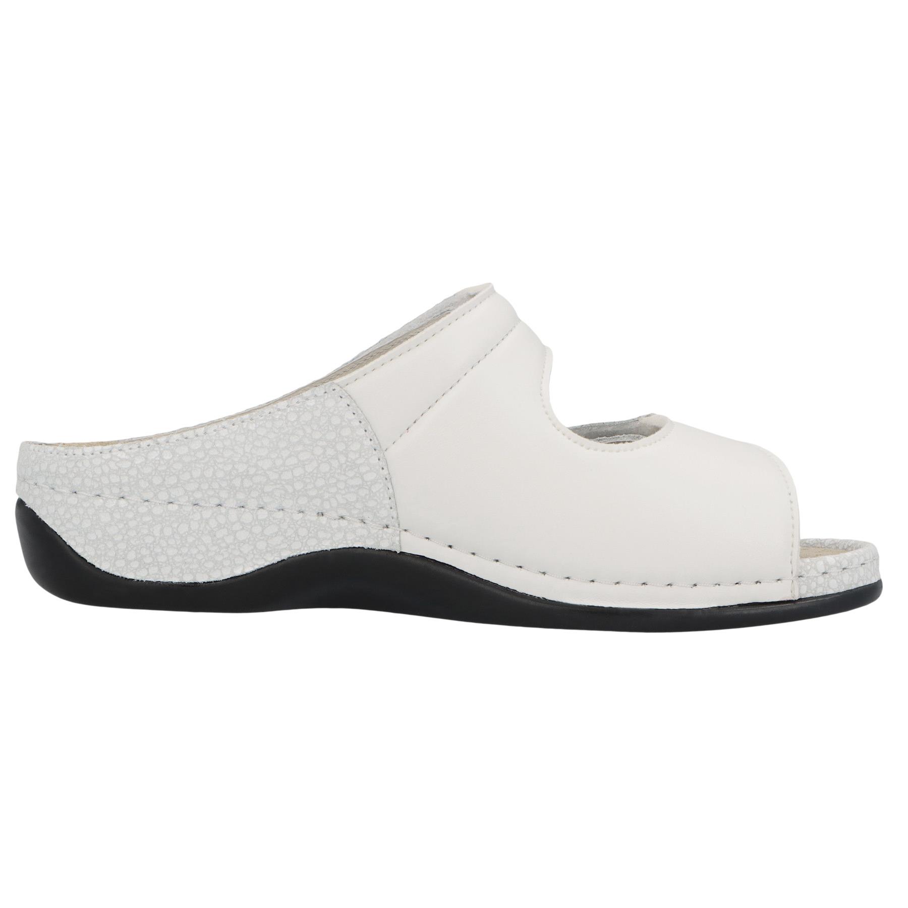 weiße pantolette seitenansicht rechts