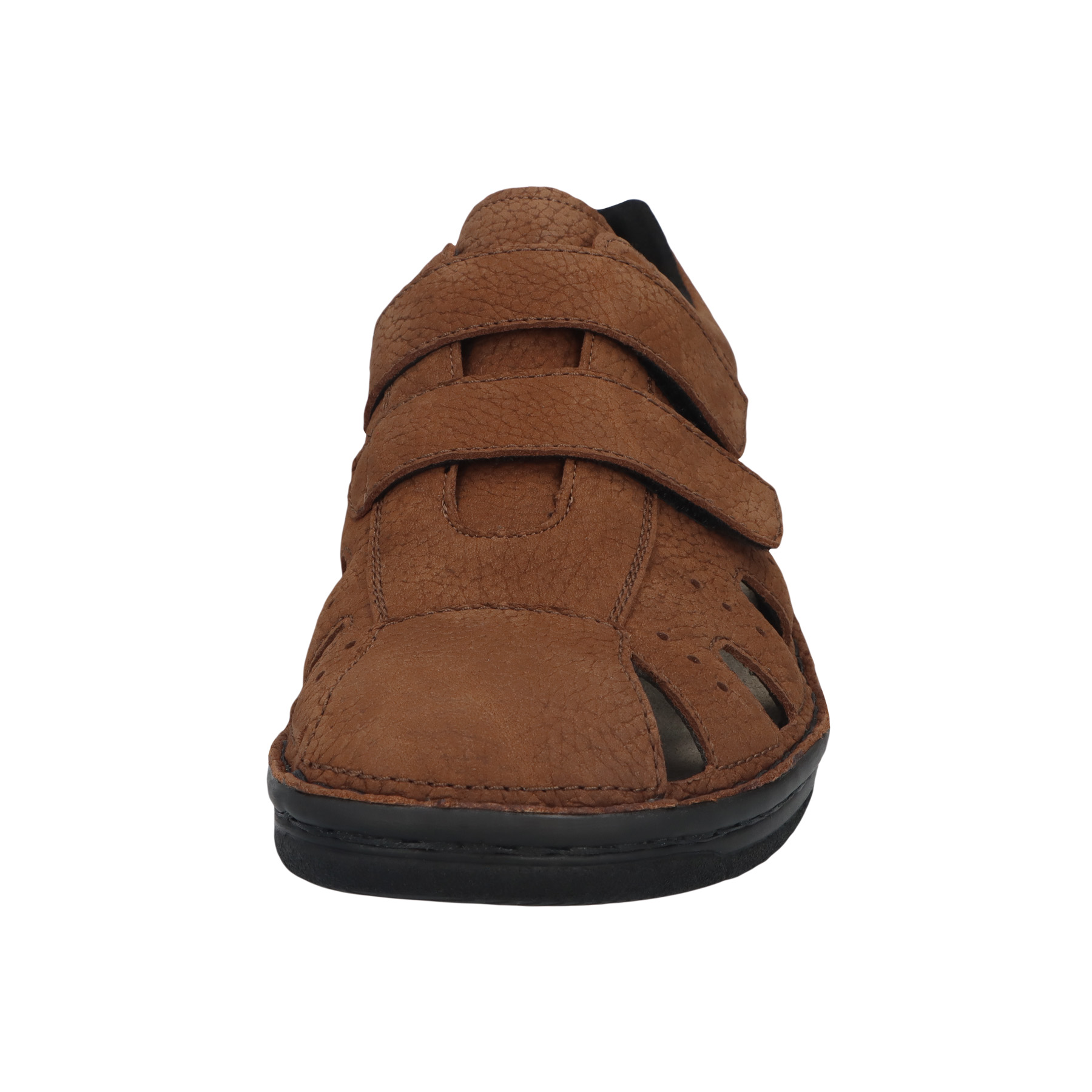 braune halbschuh vorderansicht