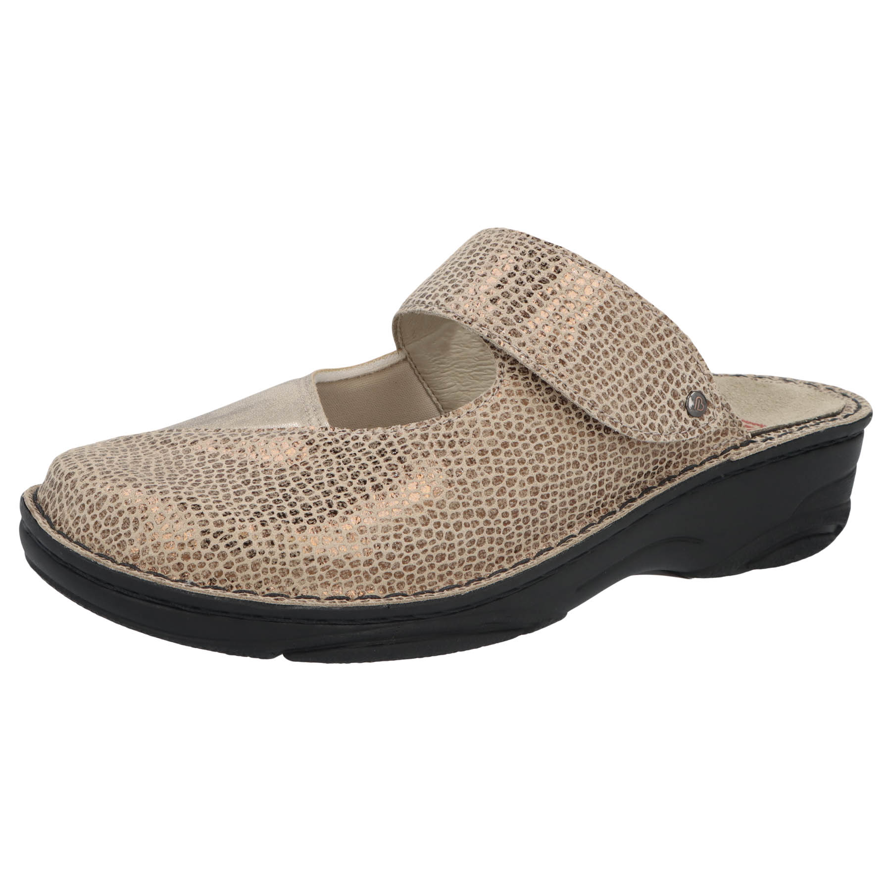 gold/Glitter Leder/Stretch