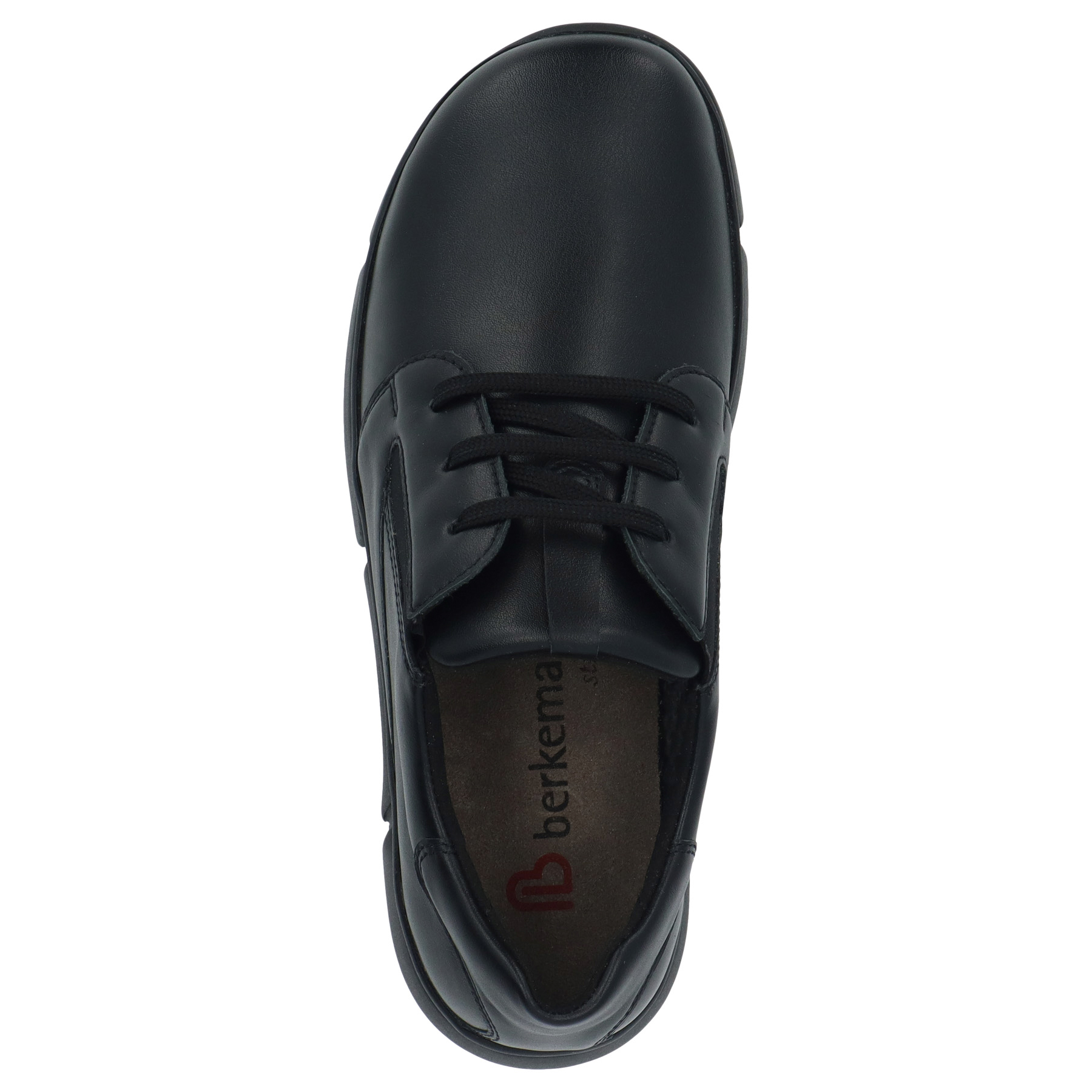 schwarze halbschuh draufsicht