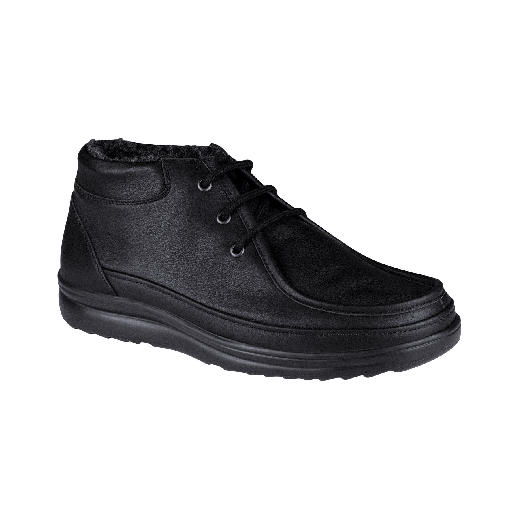 schwarze halbschuh 3-4 ansicht