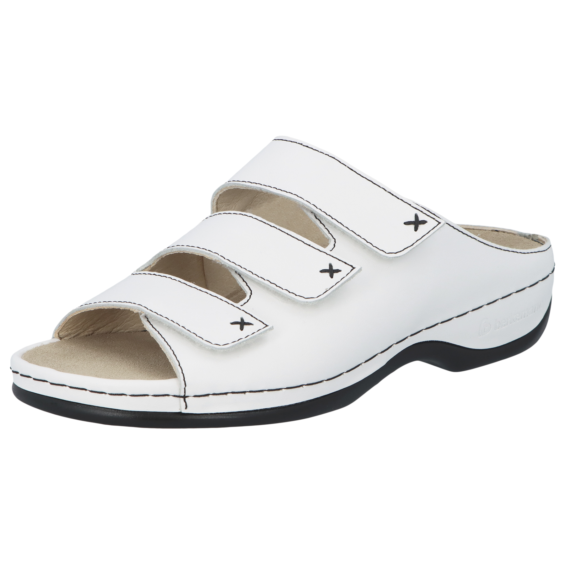 weiße pantolette 3-4 ansicht