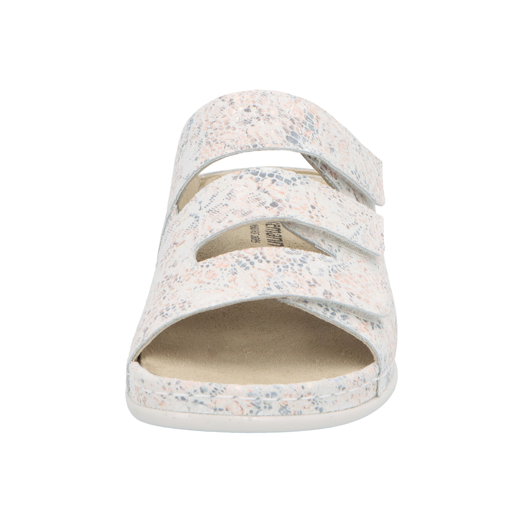 mehrfarbige pantolette vorderansicht