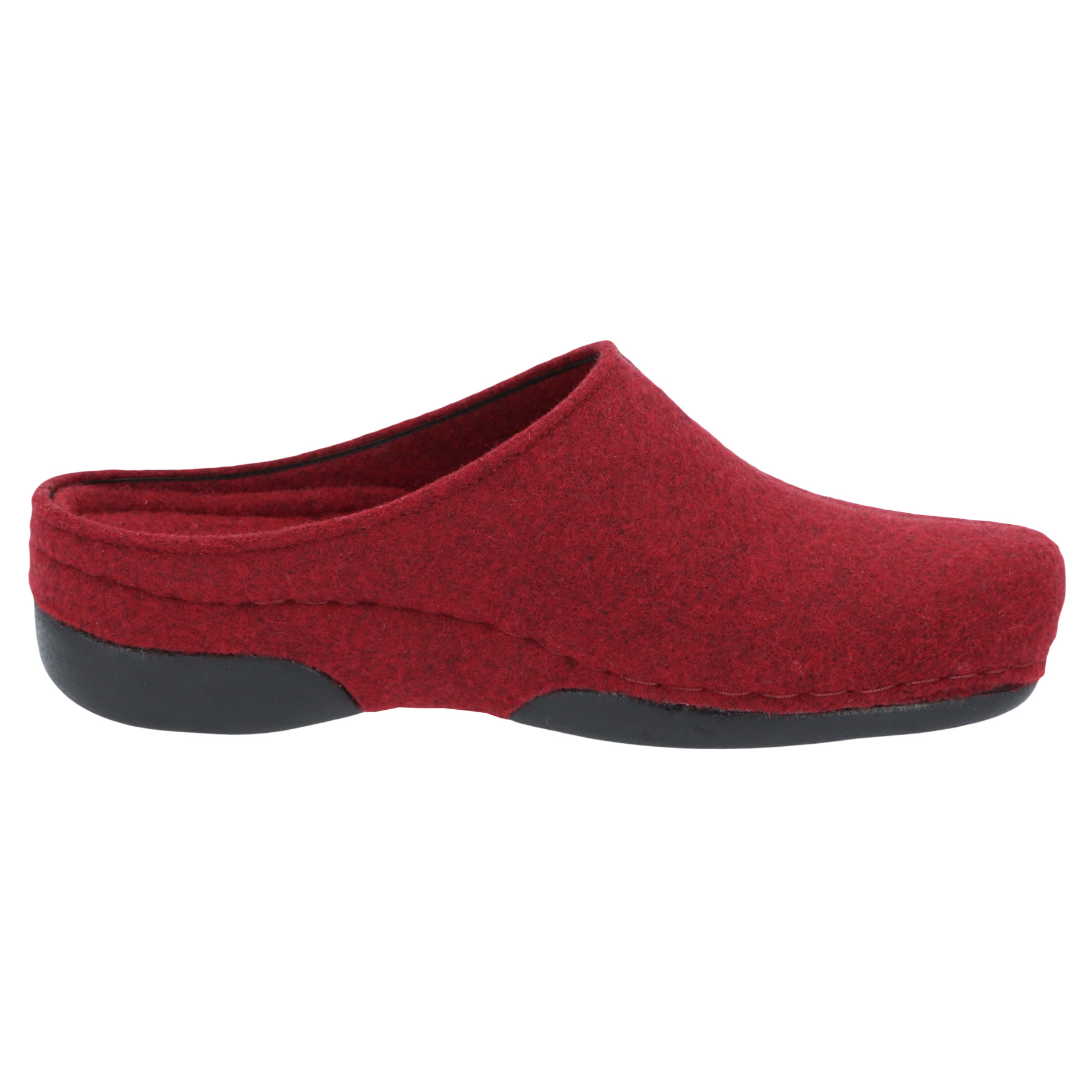 rote hausschuhe seitenansicht rechts