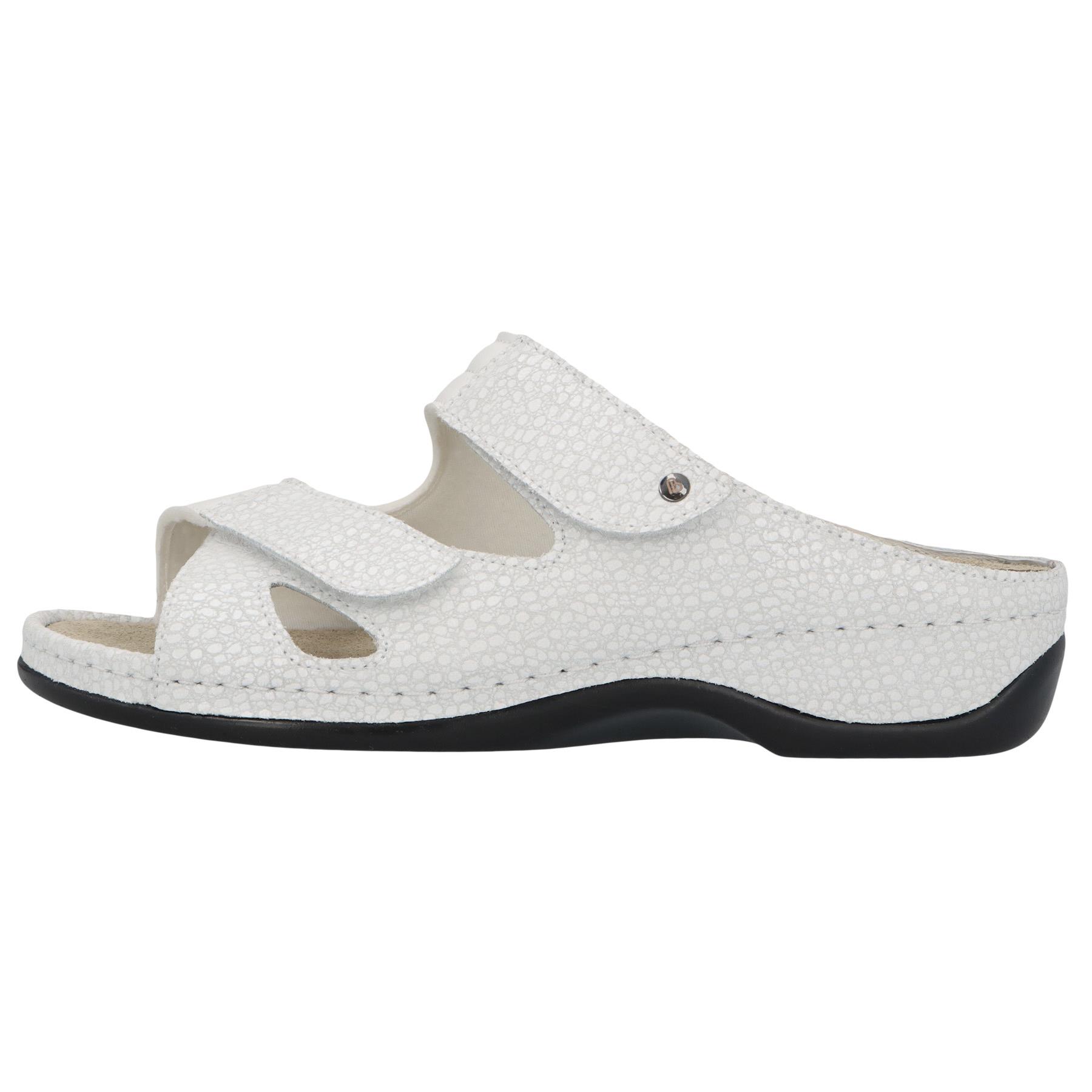 weiße pantolette seitenansicht links