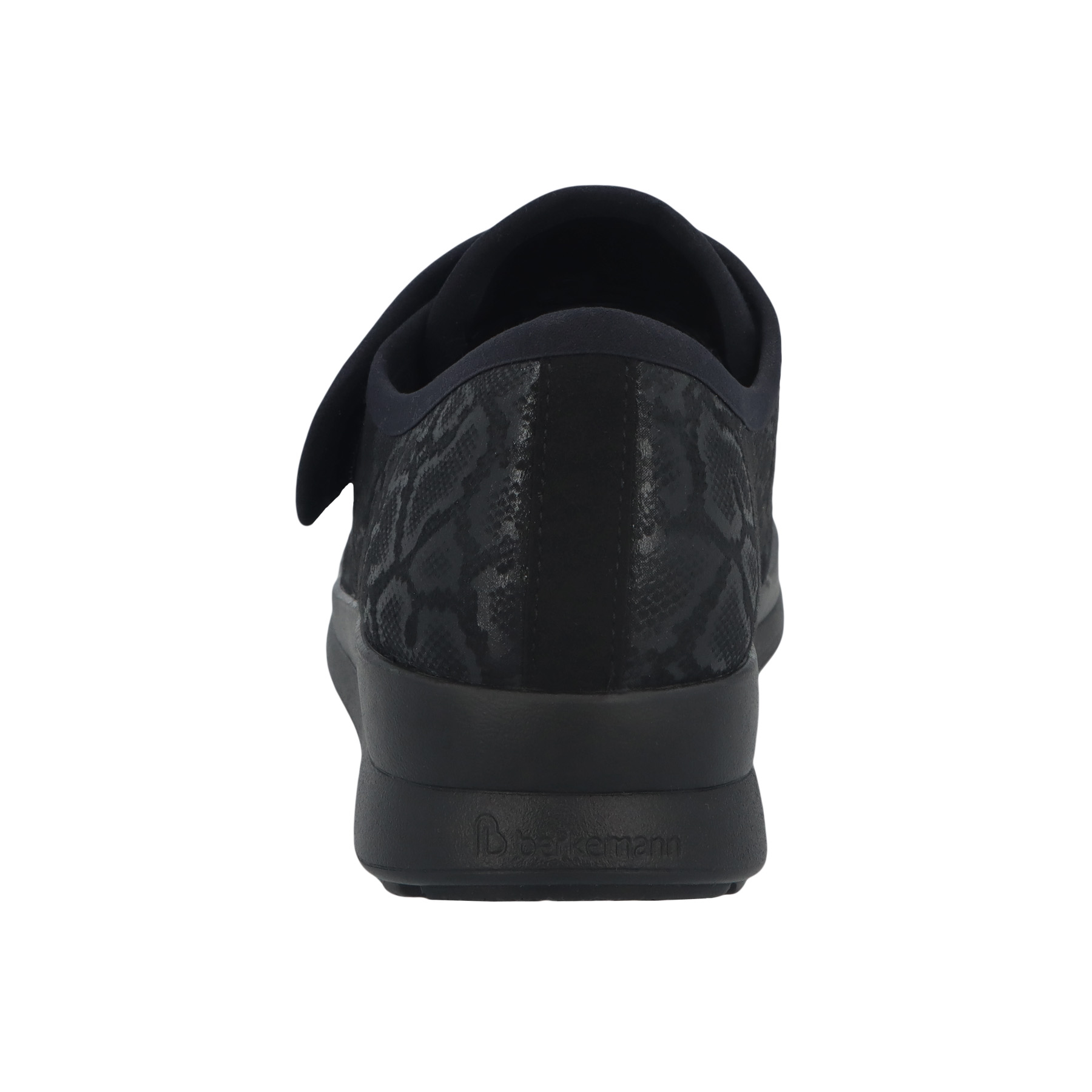 schwarze halbschuh hinteransicht