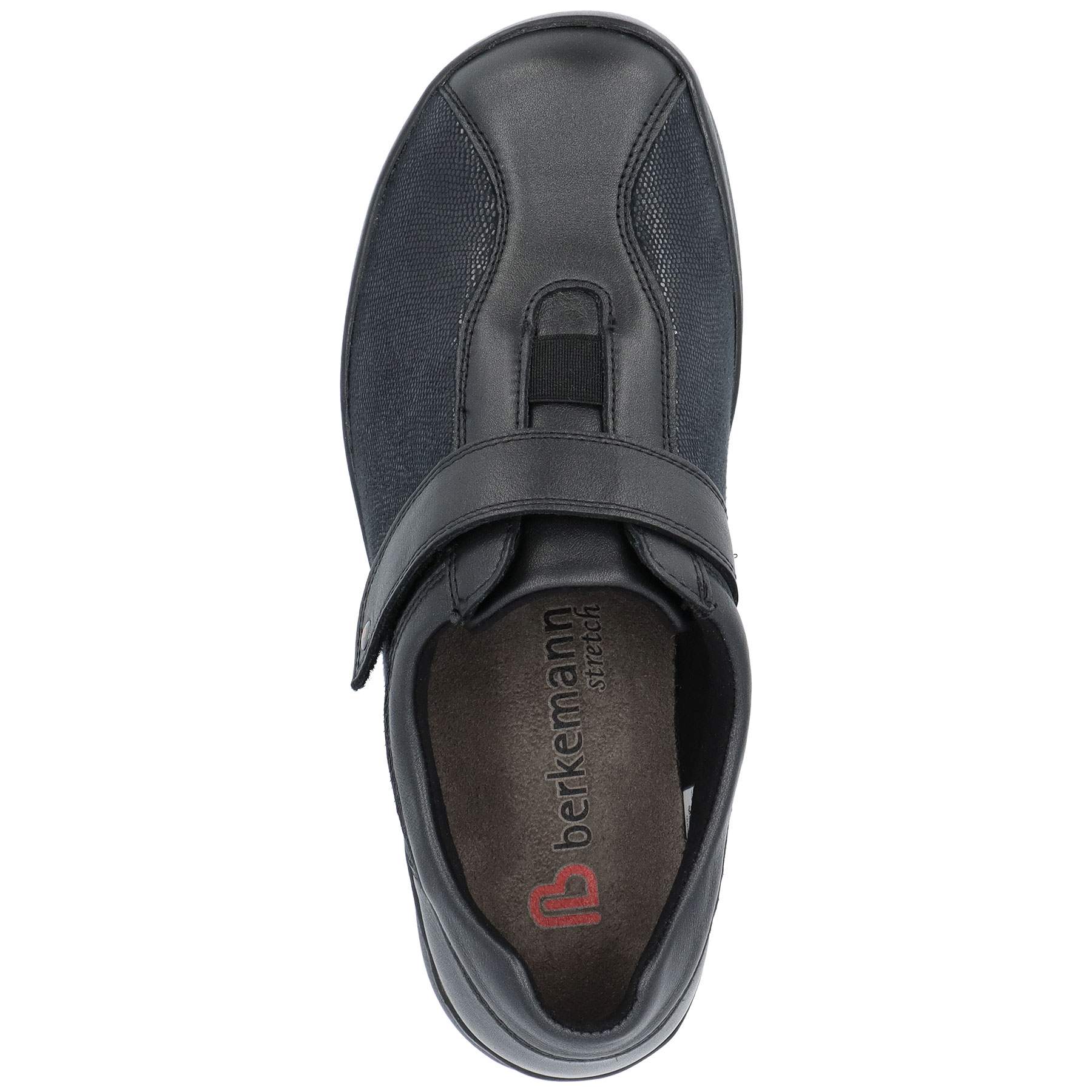 schwarze halbschuh draufsicht