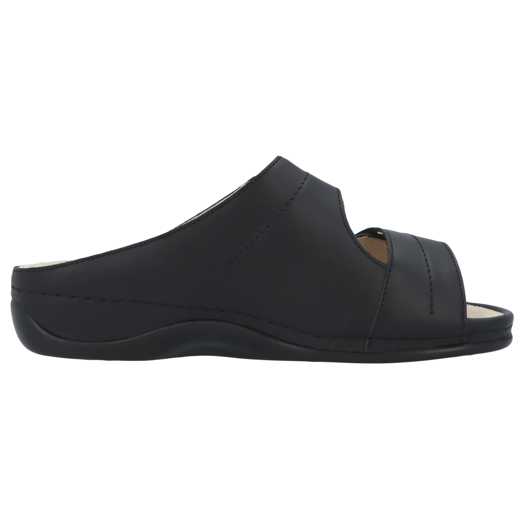 schwarze pantolette seitenansicht rechts