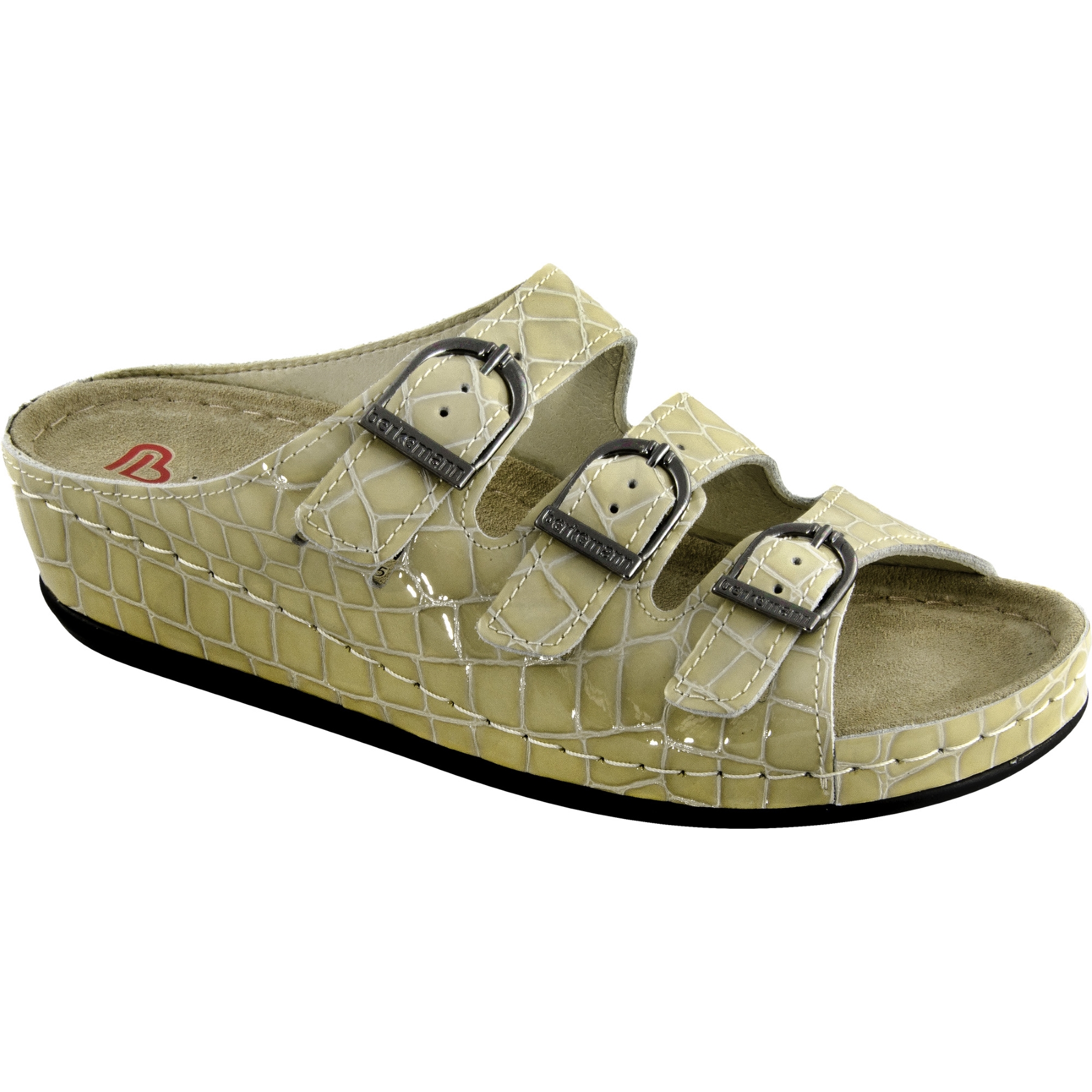 mehrfarbige pantolette 3-4 ansicht