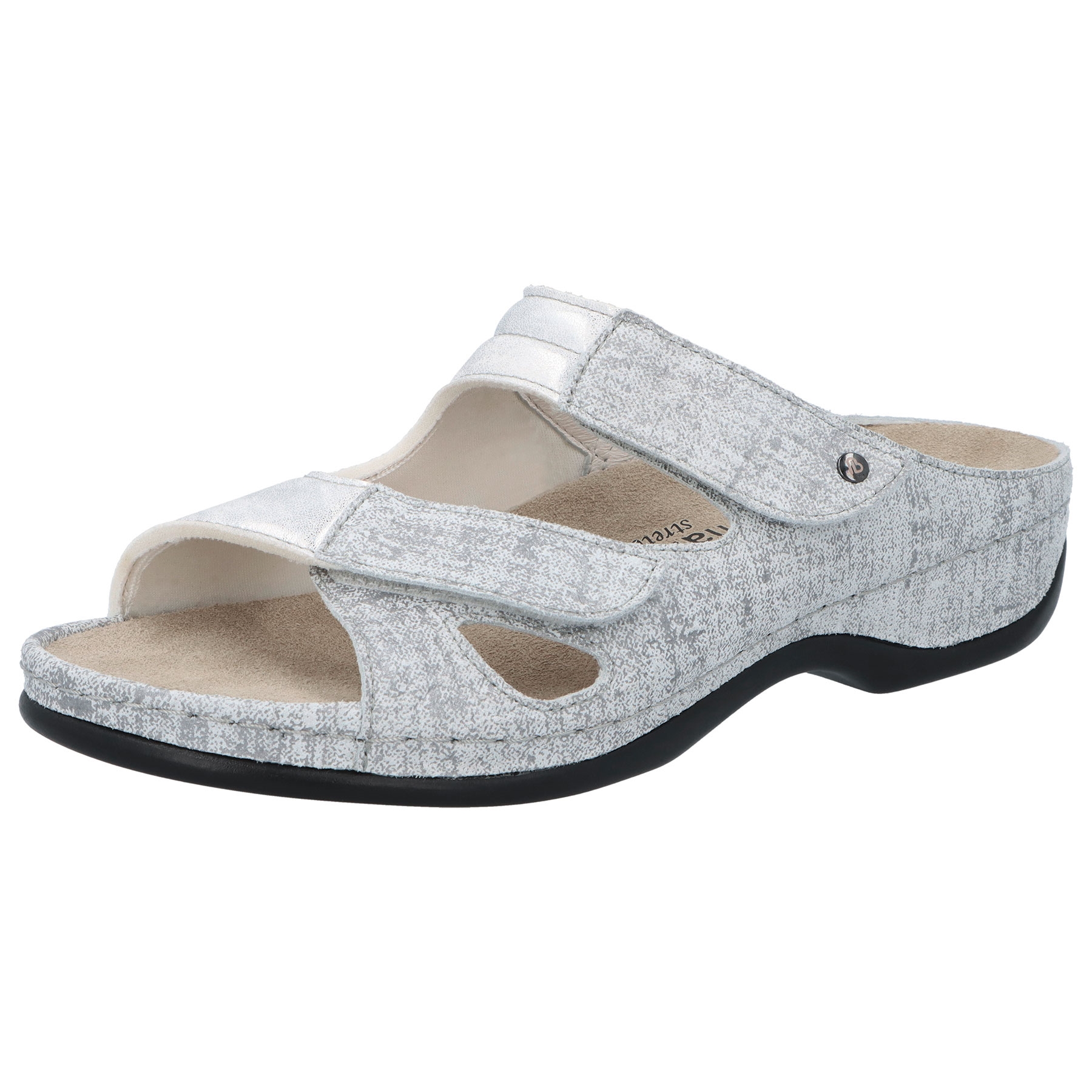 washed gray linen Leder/Stretch