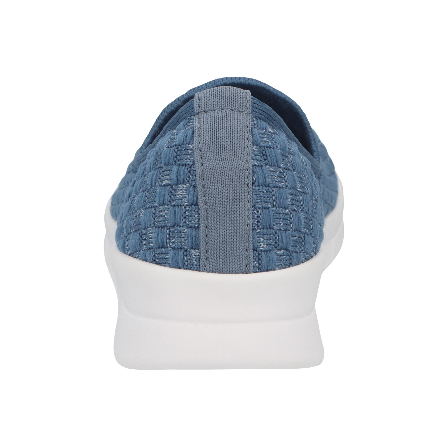 blaue halbschuh hinteransicht