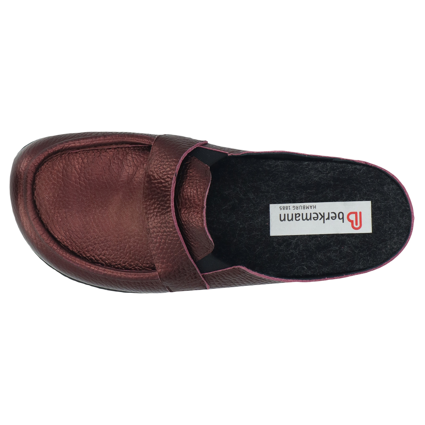 rote clogs draufsicht