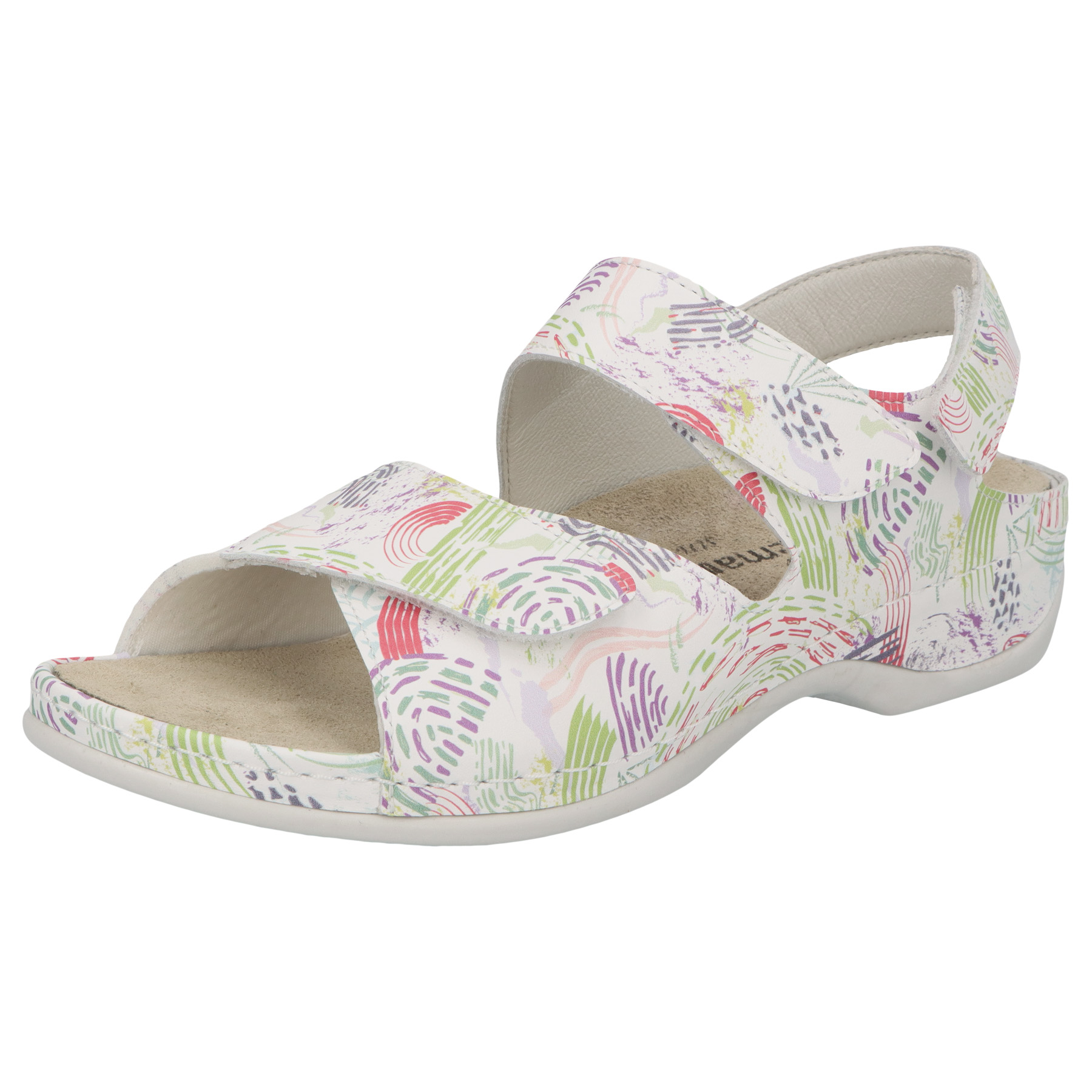 multicolor Leder/Print/Stretch