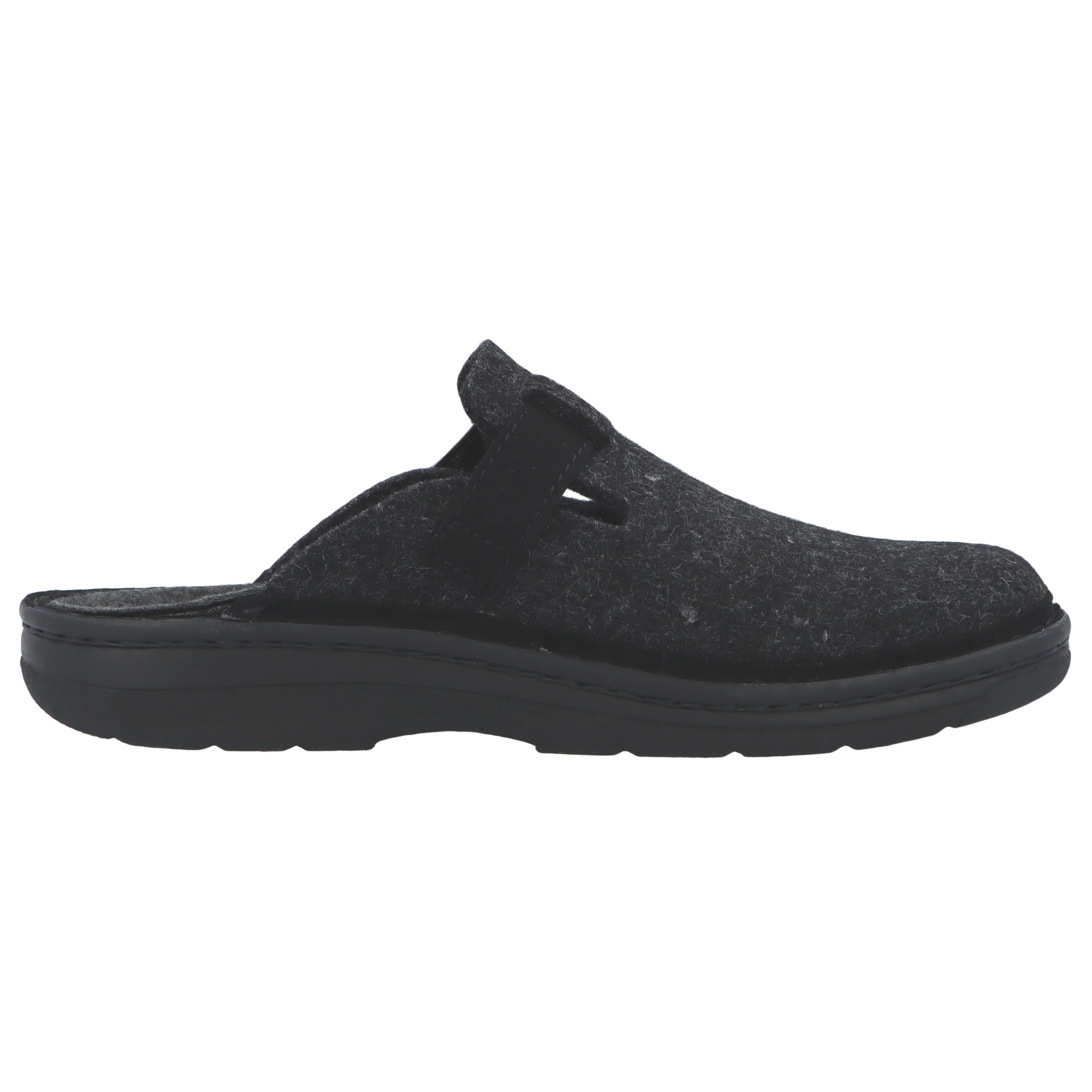 graue hausschuhe seitenansicht rechts