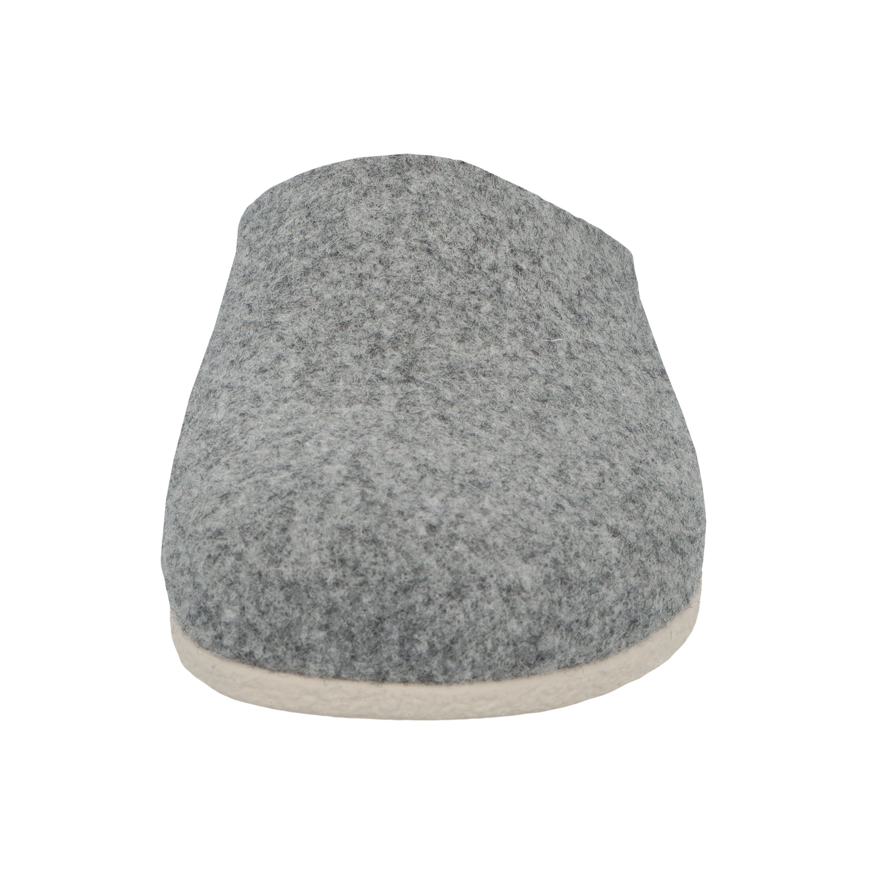 graue hausschuhe vorderansicht