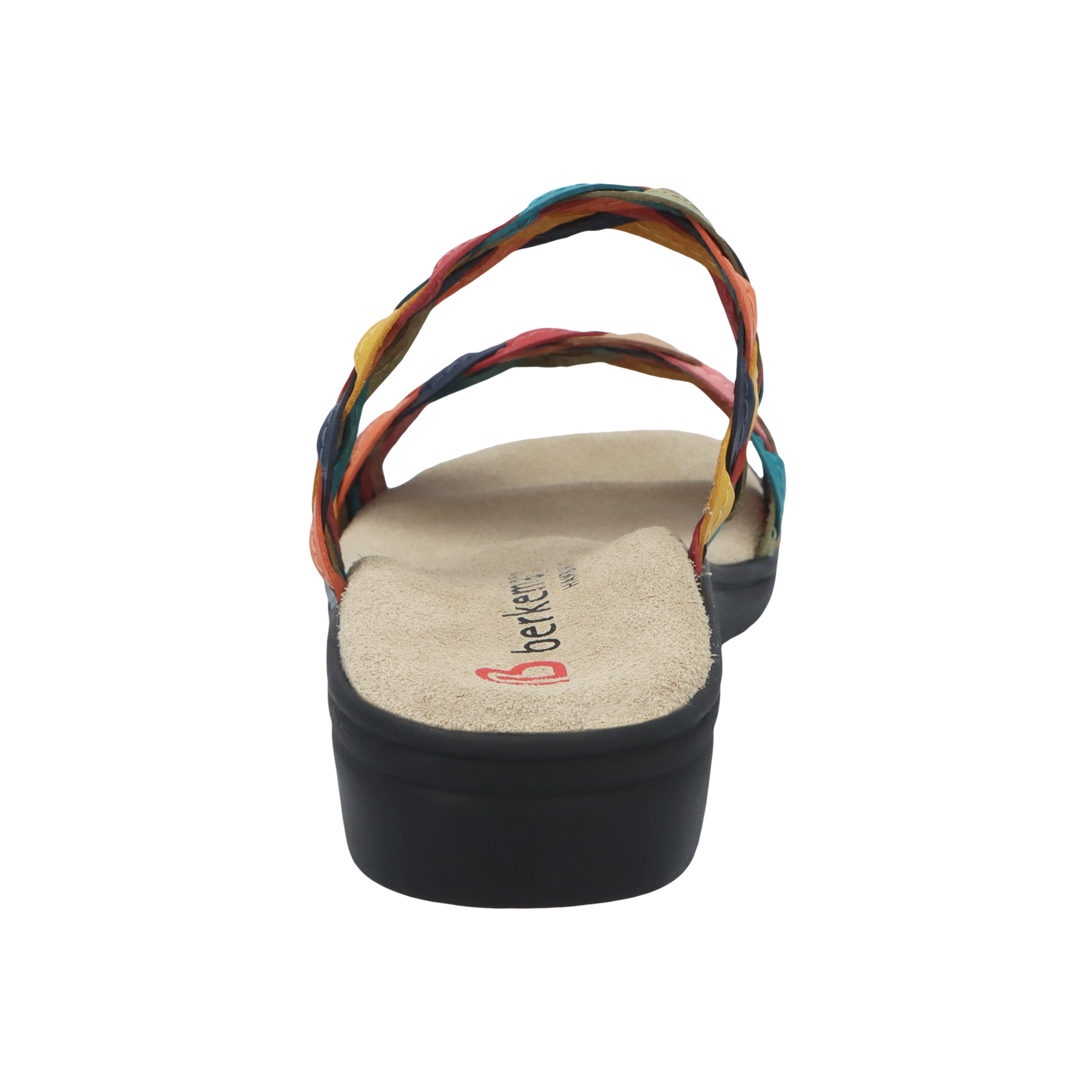 rote pantolette hinteransicht