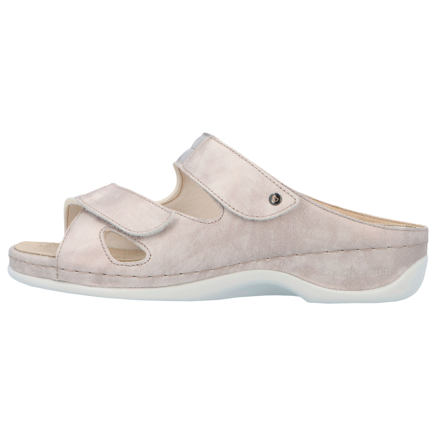 mehrfarbige pantolette seitenansicht links